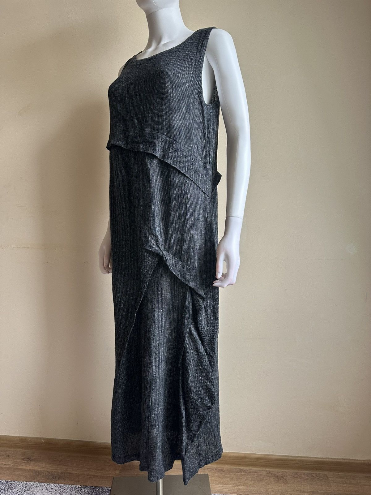 OSKA dresses for women ISCHIKO by OSKA avantgarde grey US10 Linen Size L / US 10 / IT 46 - 4 Thumbnail