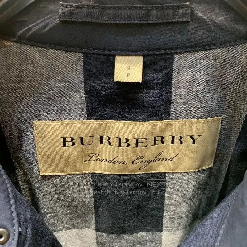 Burberry Burberry Navy Cotton Men's Coat. Size US S / EU 44-46 / 1 - 3 Thumbnail