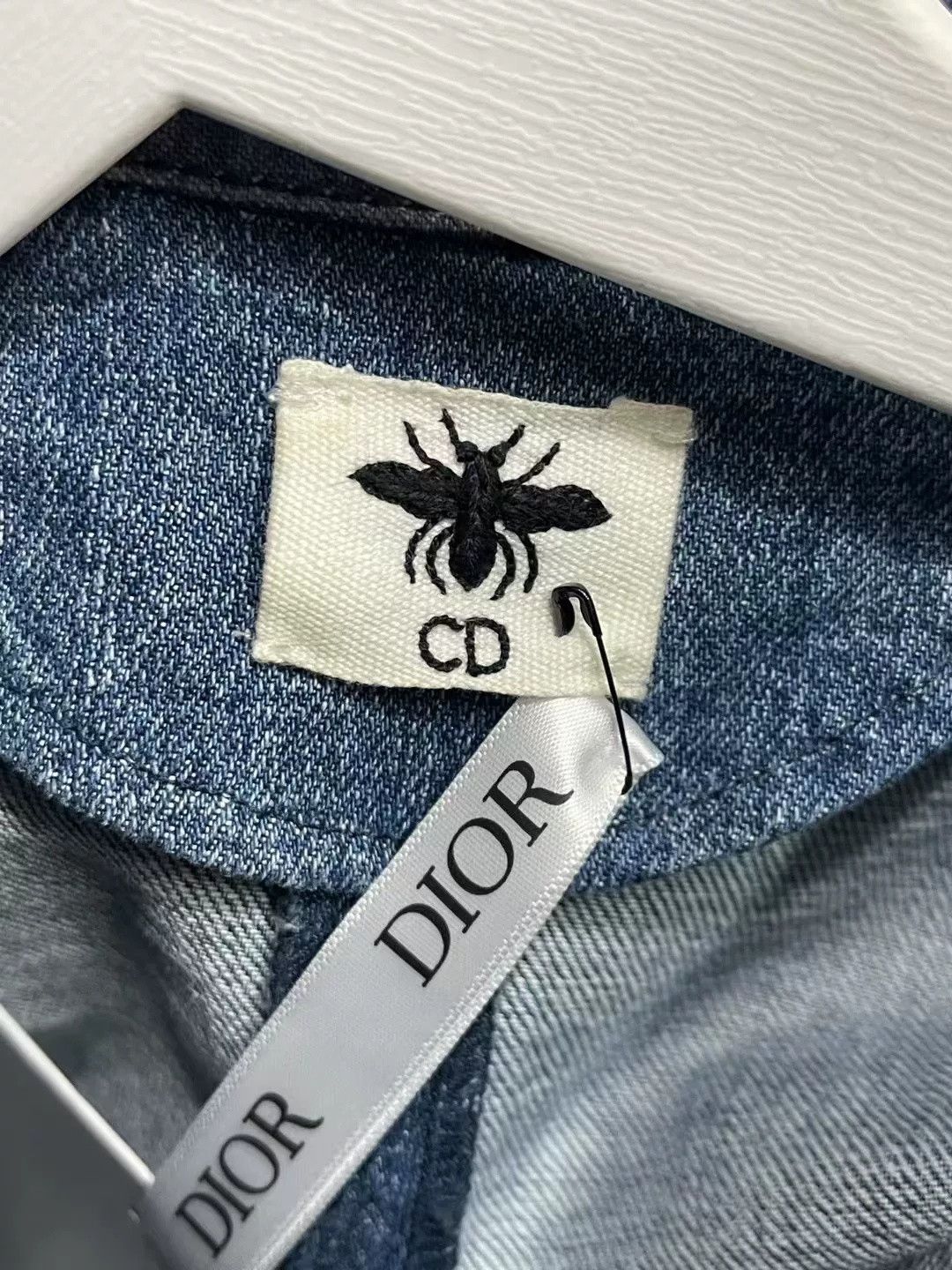 Dior Dior Double-Breasted Denim Blazer Size US S / EU 44-46 / 1 - 5 Thumbnail