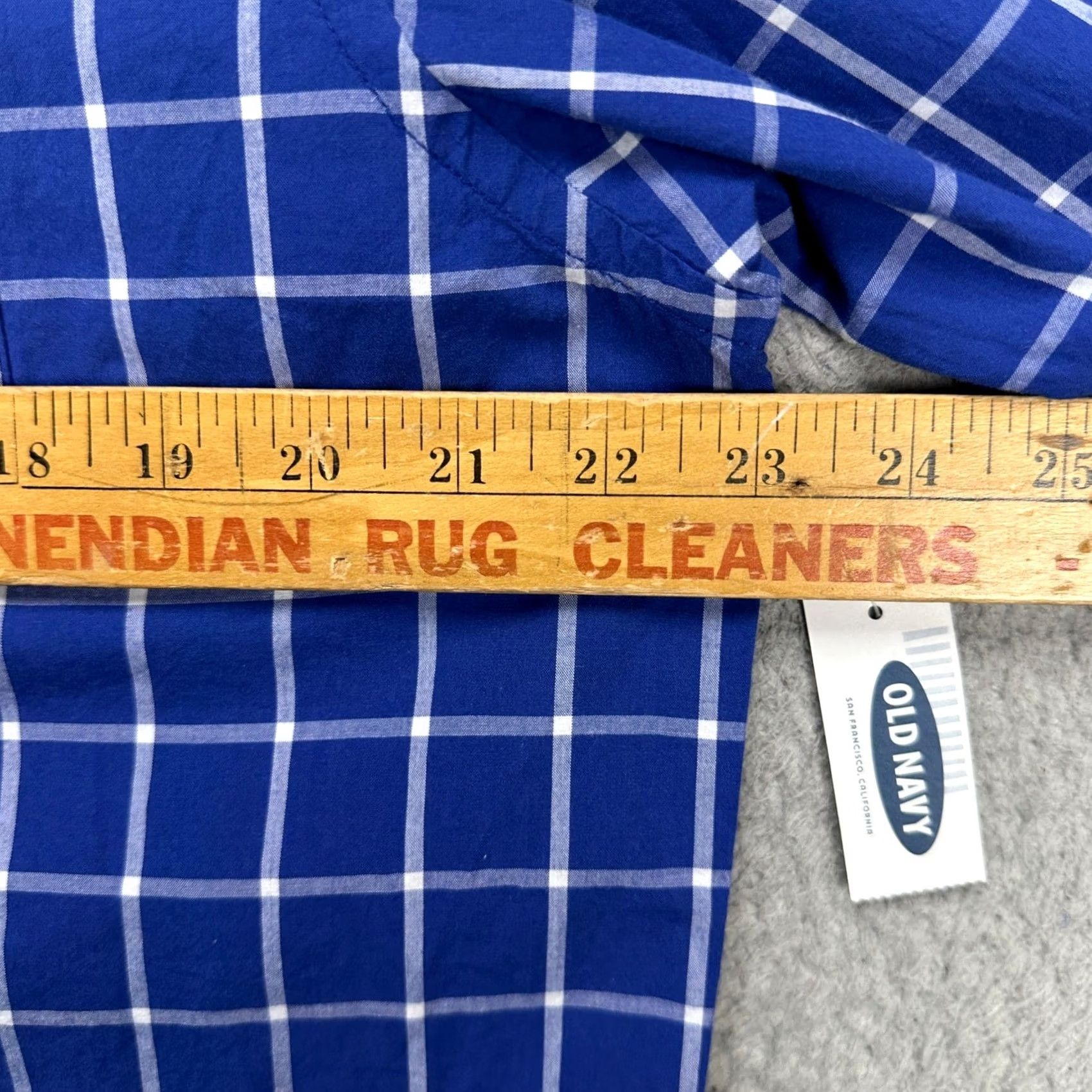 Old Navy VINTAGE Old Navy Shirt Button-Down Mens Large Blue Plaid Classic Regular Fit Casual NEW Size US L / EU 52-54 / 3 - 6 Thumbnail