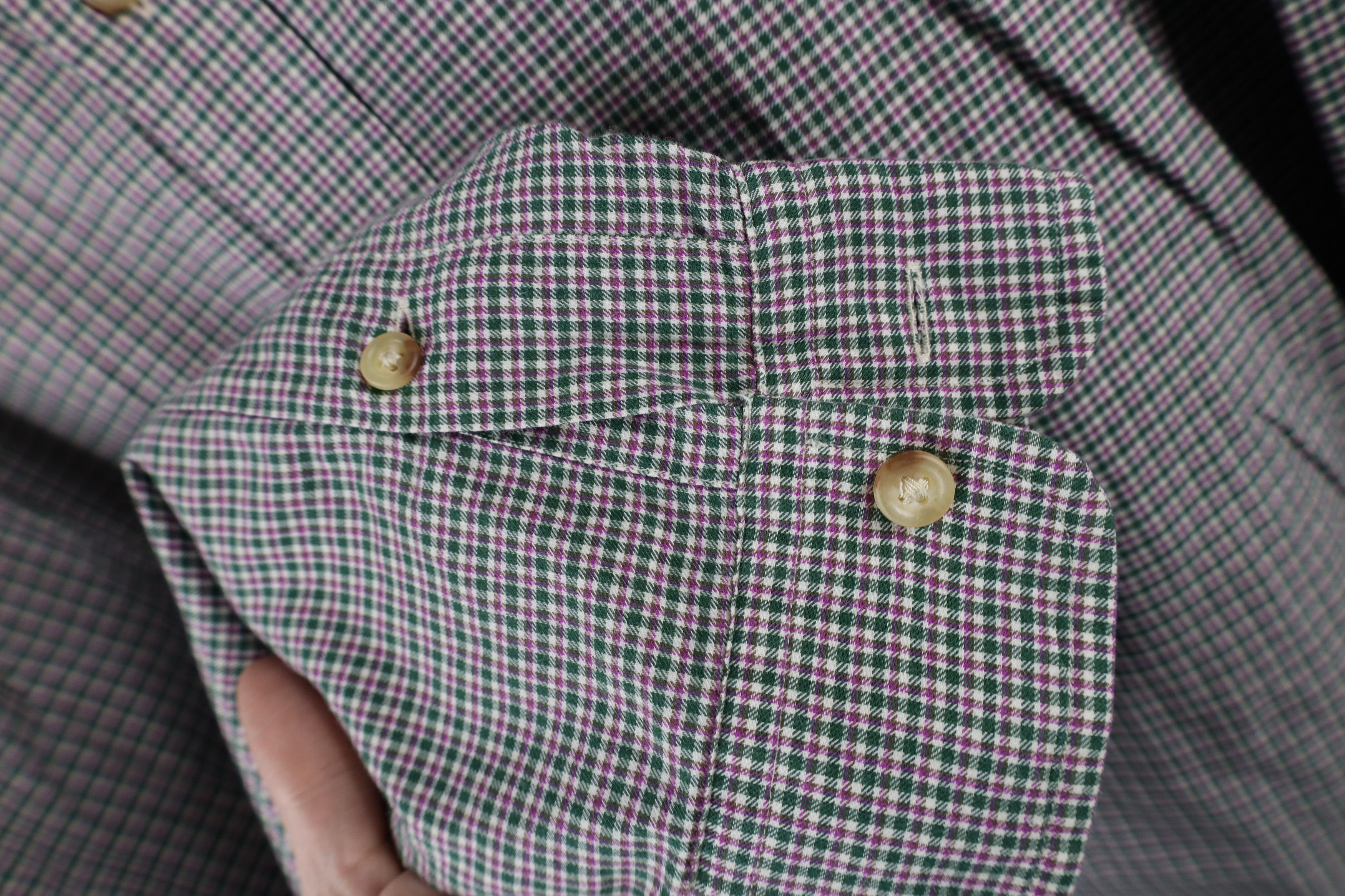Ralph Lauren × Vintage Vintage Ralph Lauren Plaid Collared Button Down Shirt Cotton Size US XL / EU 56 / 4 - 5 Thumbnail
