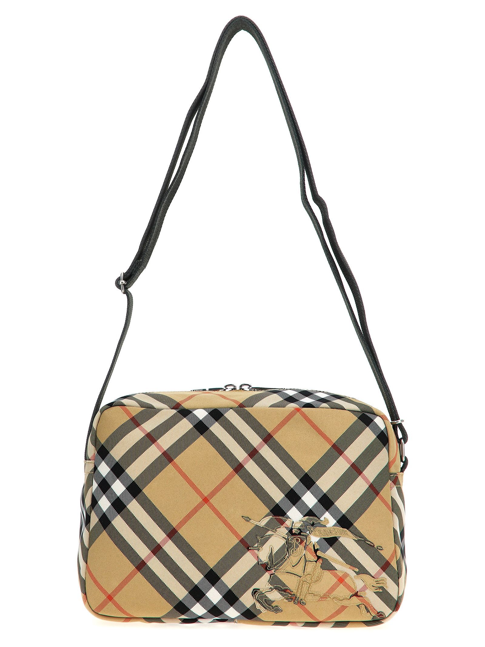 Burberry 'check' Crossbody Bag in Beige, Men's
