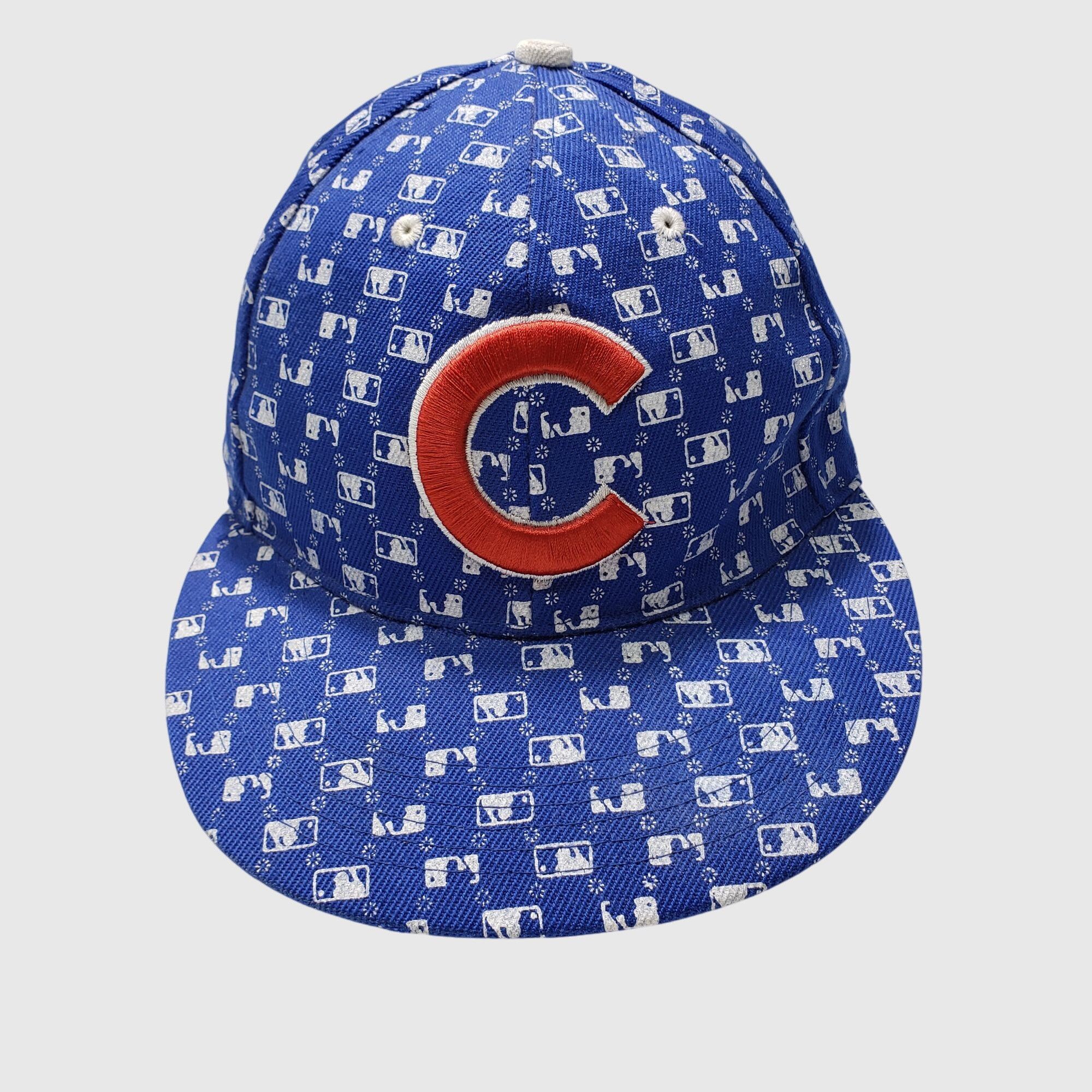New Era Vintage New Era 59FIFTY Chicago Cubs MLB All Over Logo 7 1/4 Size ONE SIZE - 6 Thumbnail