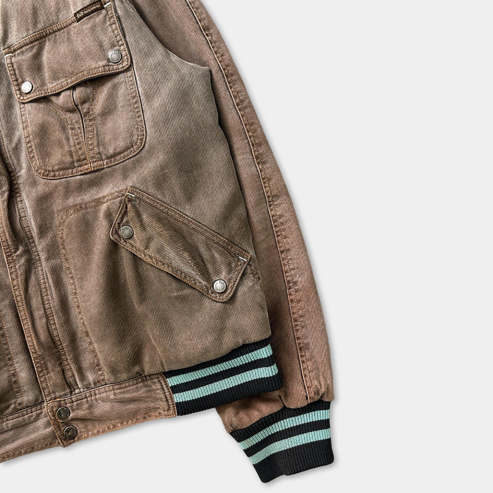 Dolce & Gabbana Dolce & Gabbana Multi Pocket Corduroy Varsity Jacket Size US L / EU 52-54 / 3 - 2 Thumbnail