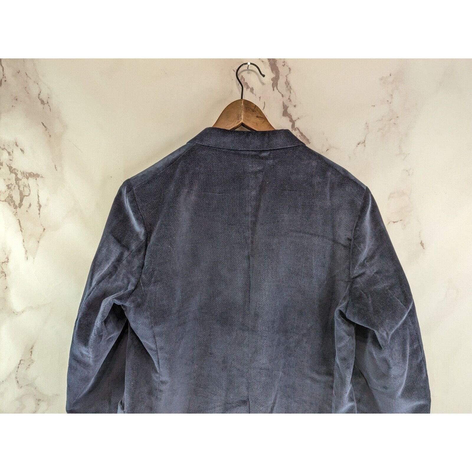Levi's Vintage Levis Blazer Mens 42R Large Navy Blue Jacket Velvet Size 42R - 6 Thumbnail