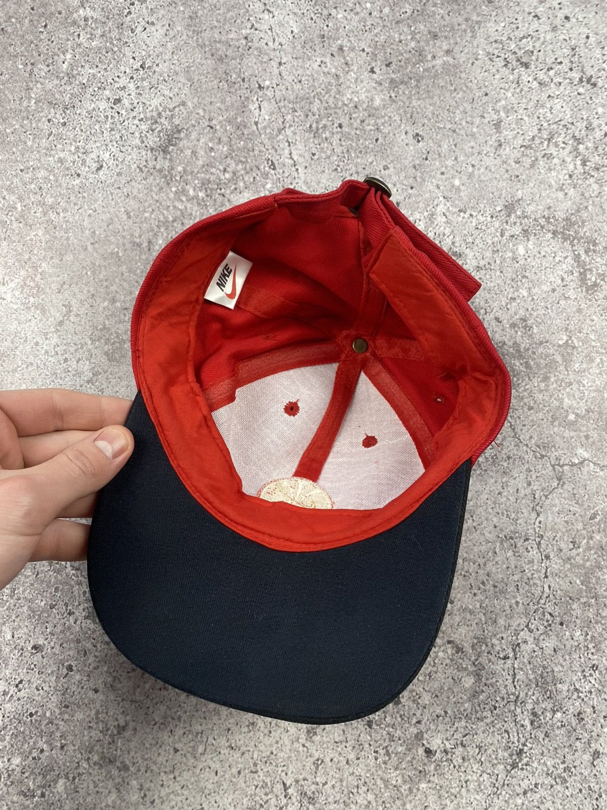 Nike × Vintage Vintage Nike Basketball Swoosh Y2K Cap Japan Size ONE SIZE - 7 Thumbnail