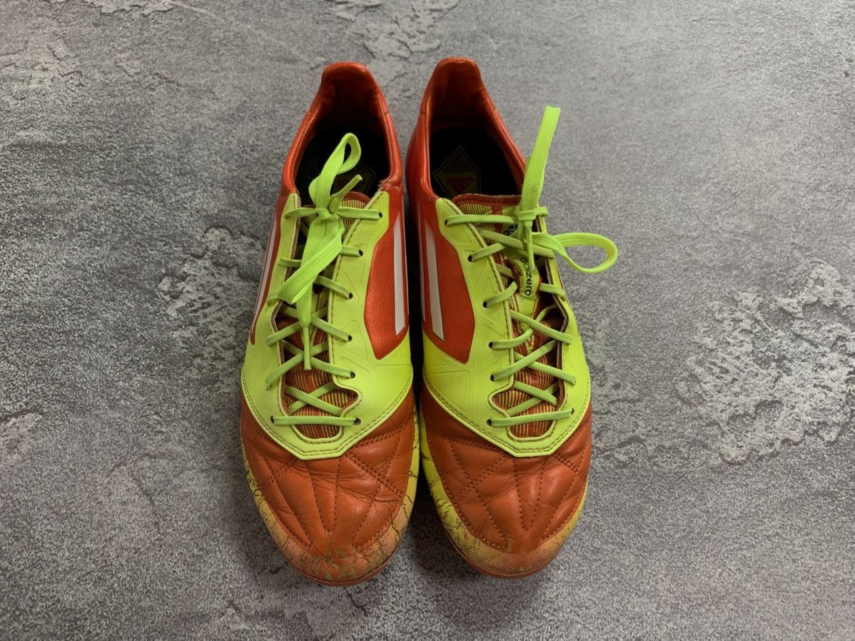 Adidas × Vintage Adidas Adizero F50 FG Yellow Leather Football Soccer Shoes Size US 7.5 / EU 40-41 - 4 Thumbnail