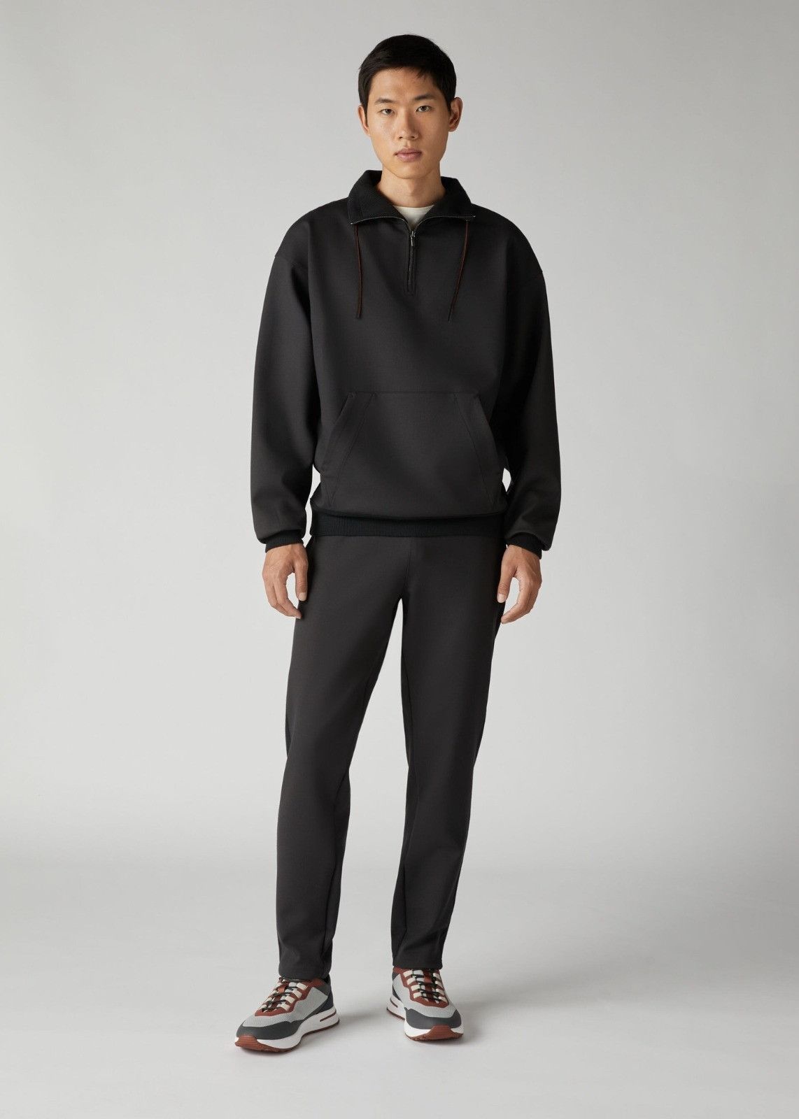 Loro Piana o1srvl11e1024 Holburn Sweatshirt in Dark Brown Size US M / EU 48-50 / 2 - 2 Thumbnail
