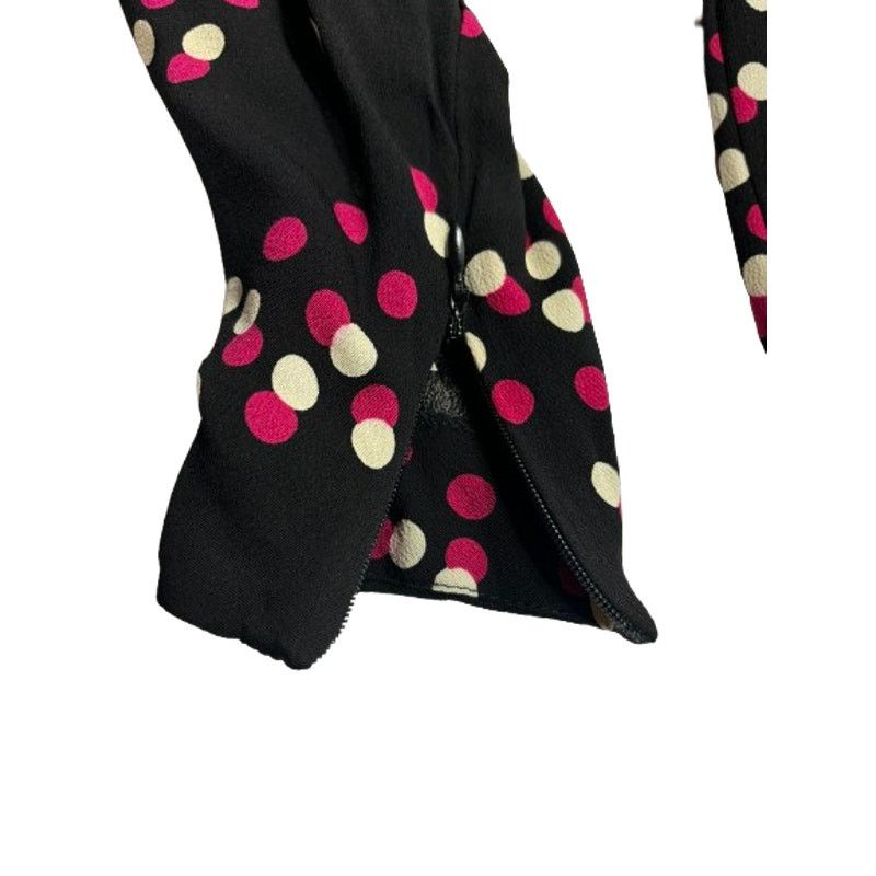 Liz Claiborne Vintage Liz Claiborne Dress Petite 4 Black Polka Dots Size S / US 4 / IT 40 - 10 Thumbnail