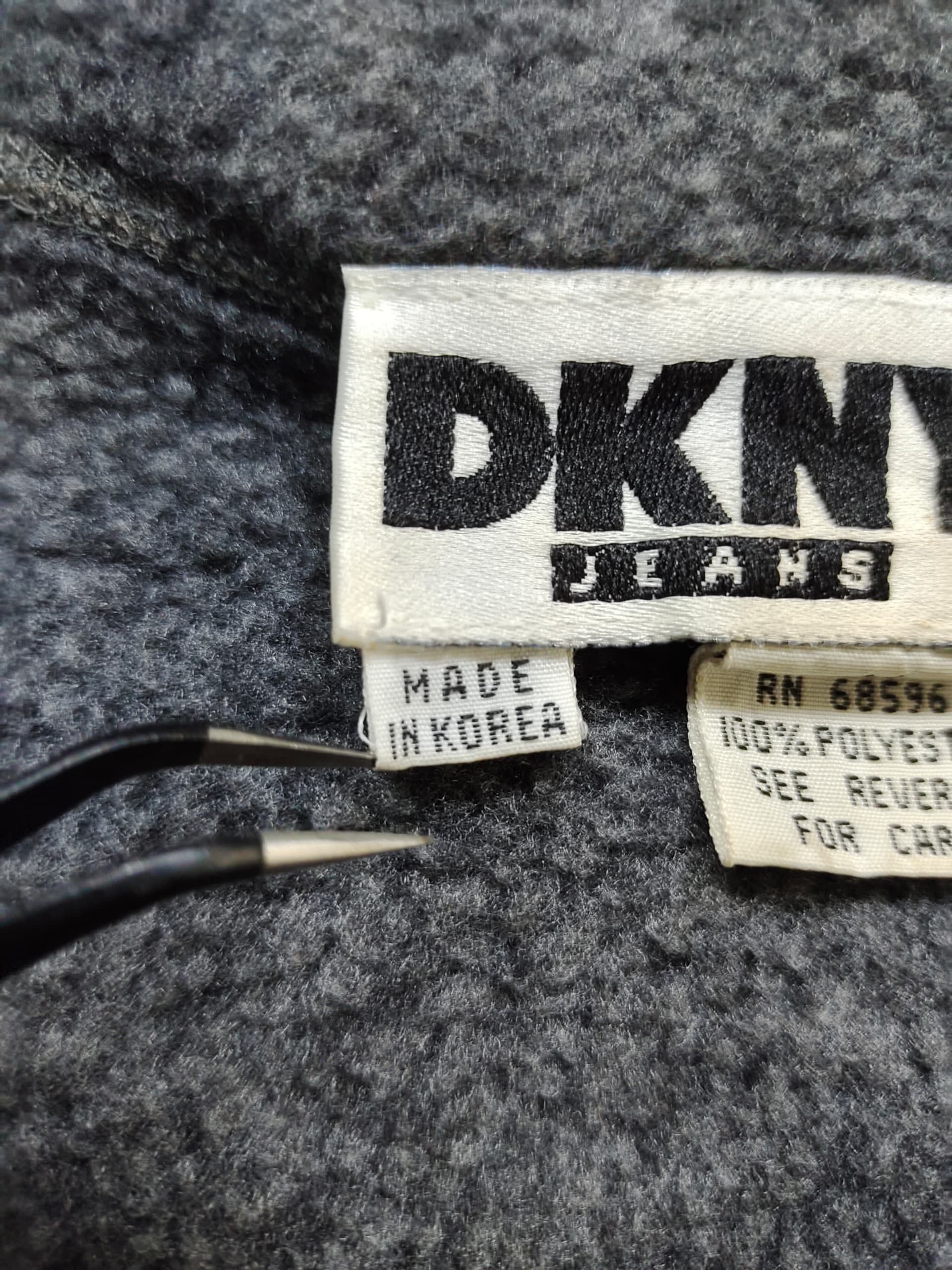 DKNY DKNY Fleece Winter Athlete Two-Tone Half-Zip Oversized Fit Size US M / EU 48-50 / 2 - 10 Thumbnail