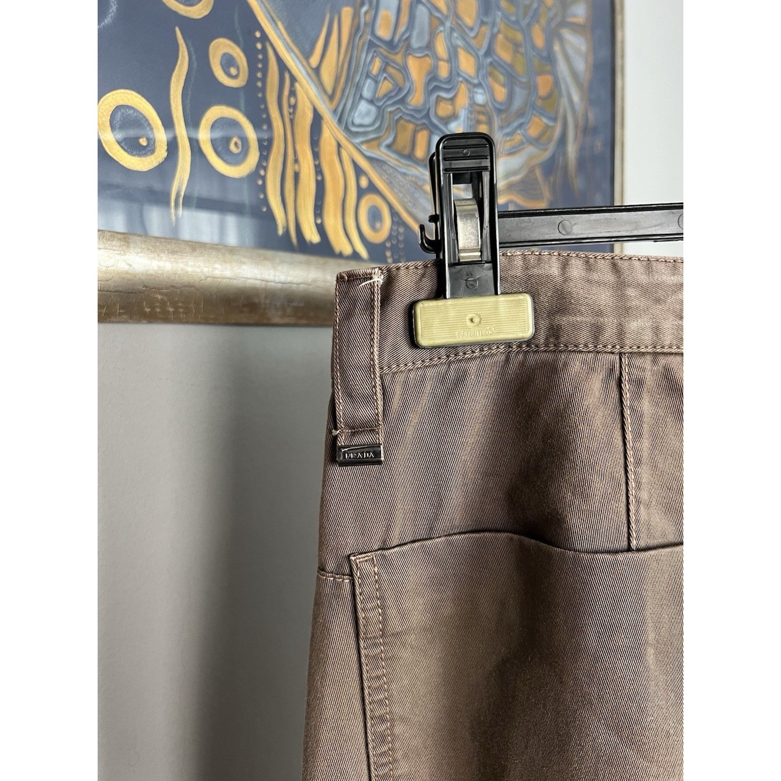 Prada Prada Milano Big Logo Brown Denim Jeans Chino Pants Size 48 Size US 32 / EU 48 - 9 Thumbnail