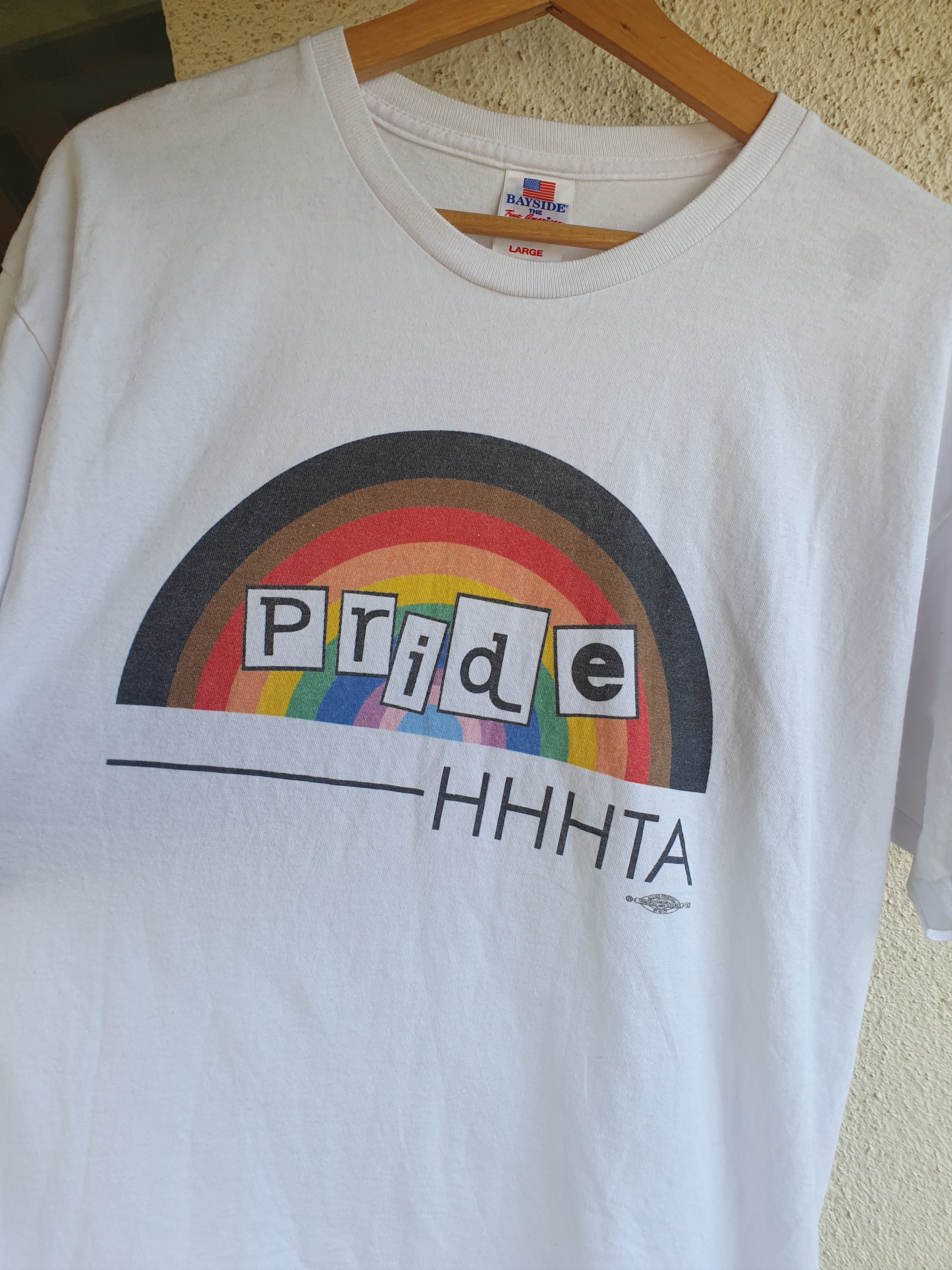 Other Pride HHHTA Bayside Made in USA t-shirt sz L Size US L / EU 52-54 / 3 - 8 Thumbnail