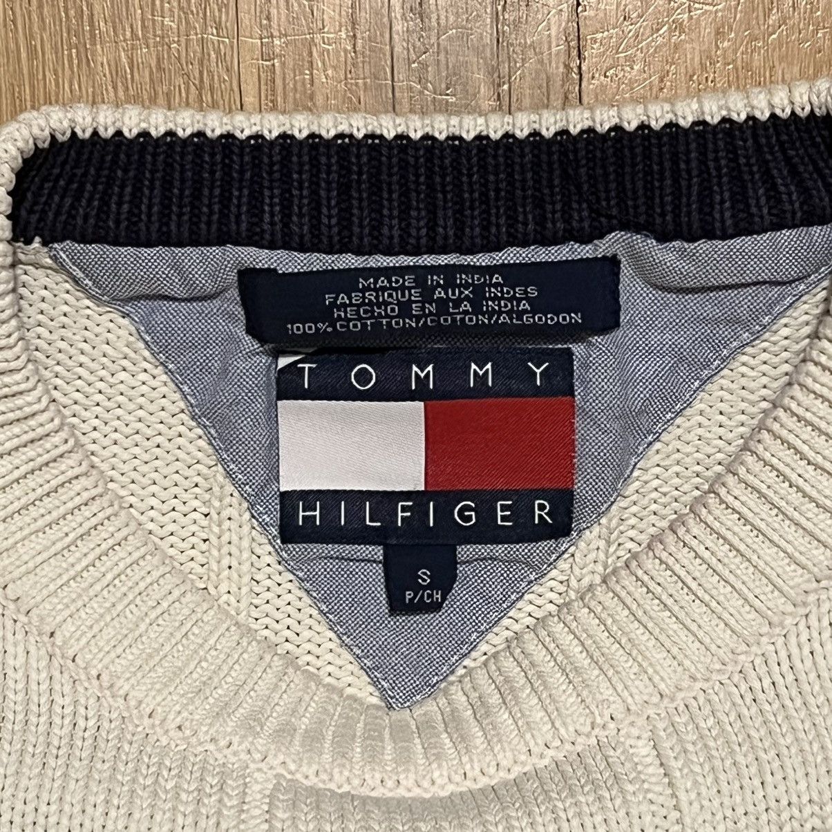 Tommy Hilfiger Tommy Hilfiger White Pullover Sweater Small Size US S / EU 44-46 / 1 - 2 Thumbnail