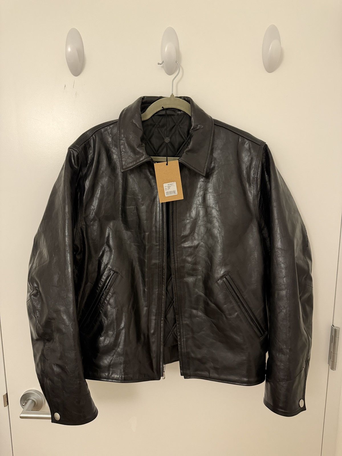 Stussy Stussy Garage Leather Jacket Size US M / EU 48-50 / 2 - 1 Thumbnail