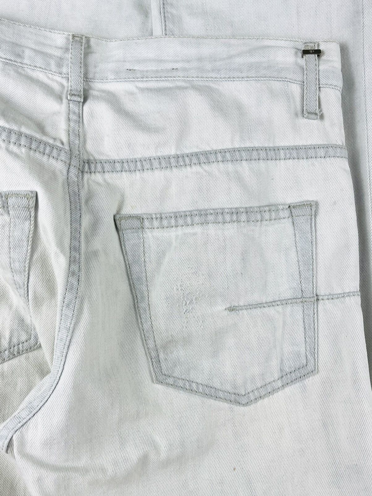 Dior SS12 Dior Homme Bleached Distressed Denim Jeans Size US 27 - 4 Thumbnail