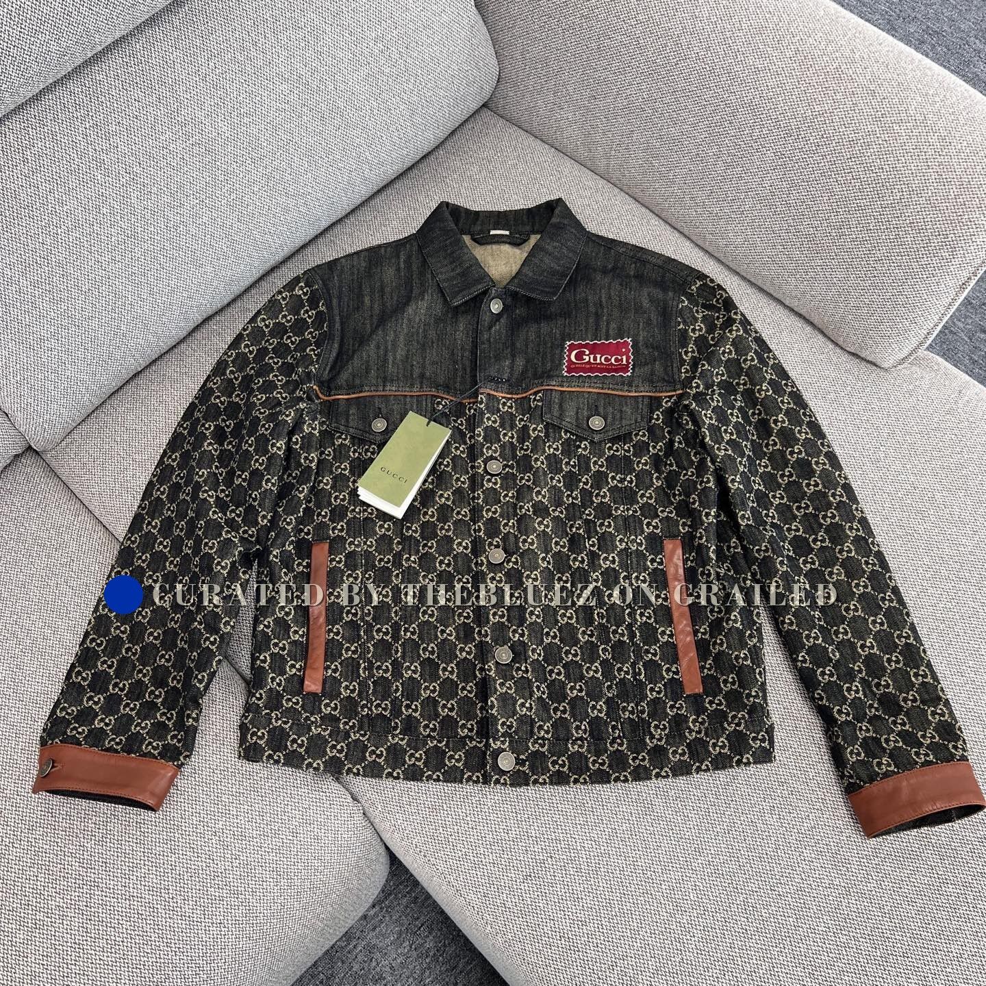 Gucci Gucci Logo Monogram Denim Jacket Size US S / EU 44-46 / 1 - 1 Thumbnail