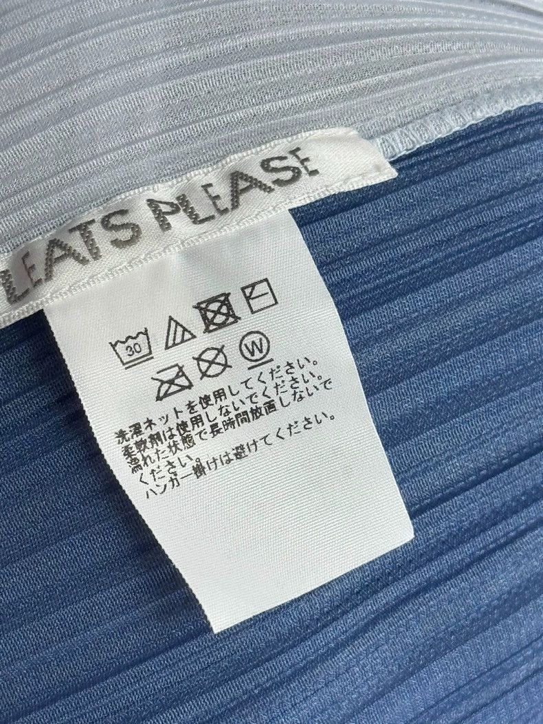 Issey Miyake Issey Miyake size:one size Blue and white pleated vest Size M / US 6-8 / IT 42-44 - 3 Thumbnail