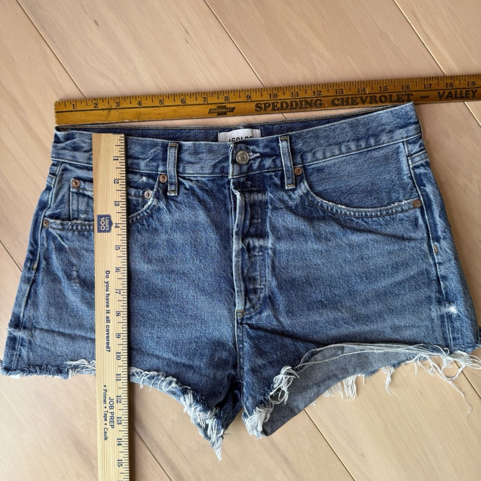 Agolde Agolde Parker Denim Shorts Women's 32 Blue Jorts Summer Size 32" / US 10 / IT 46 - 6 Thumbnail