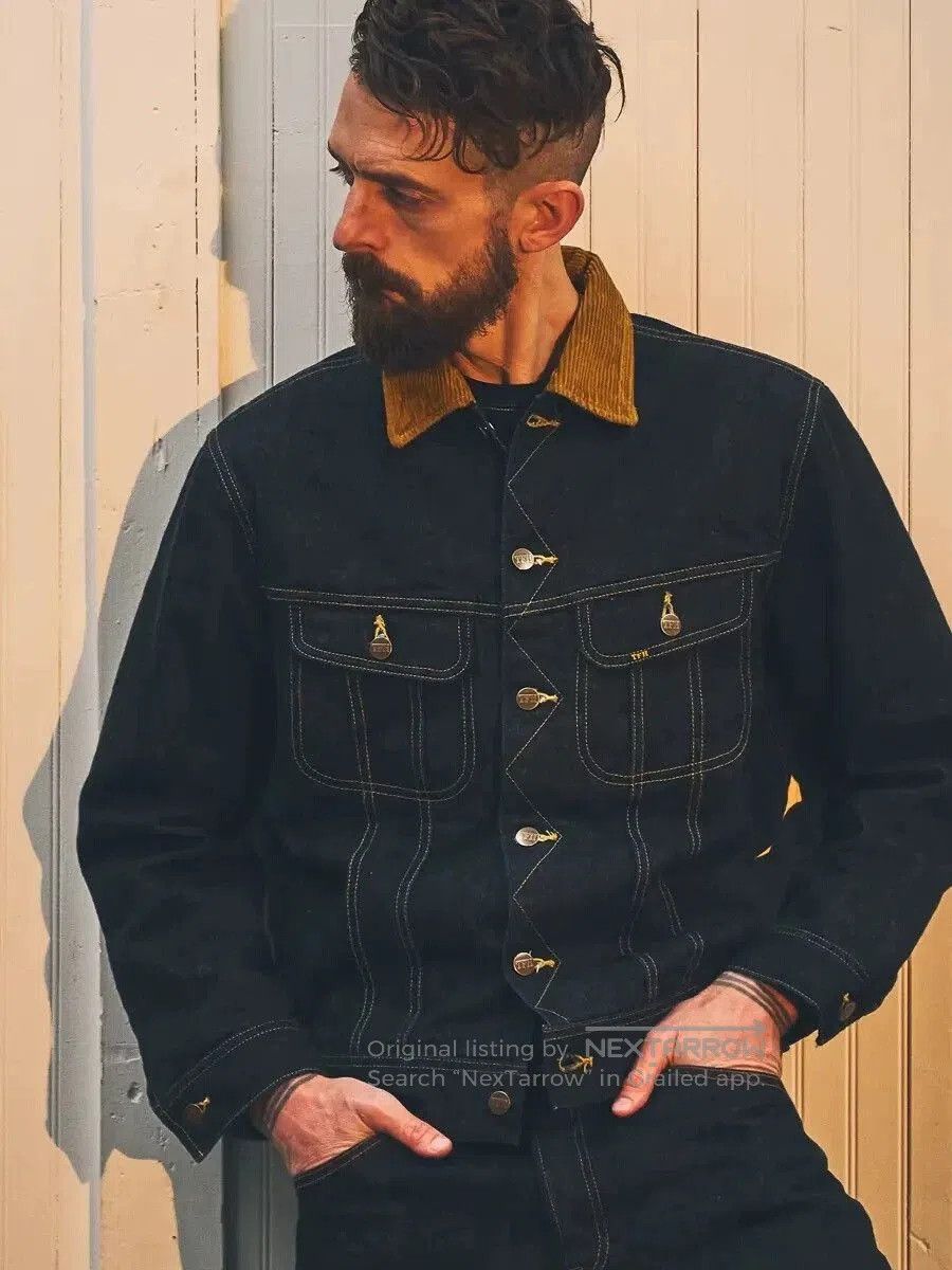 The Flat Head Flat Head Denim Work Jacket with Wool Lining. Size US S / EU 44-46 / 1 - 1 Thumbnail