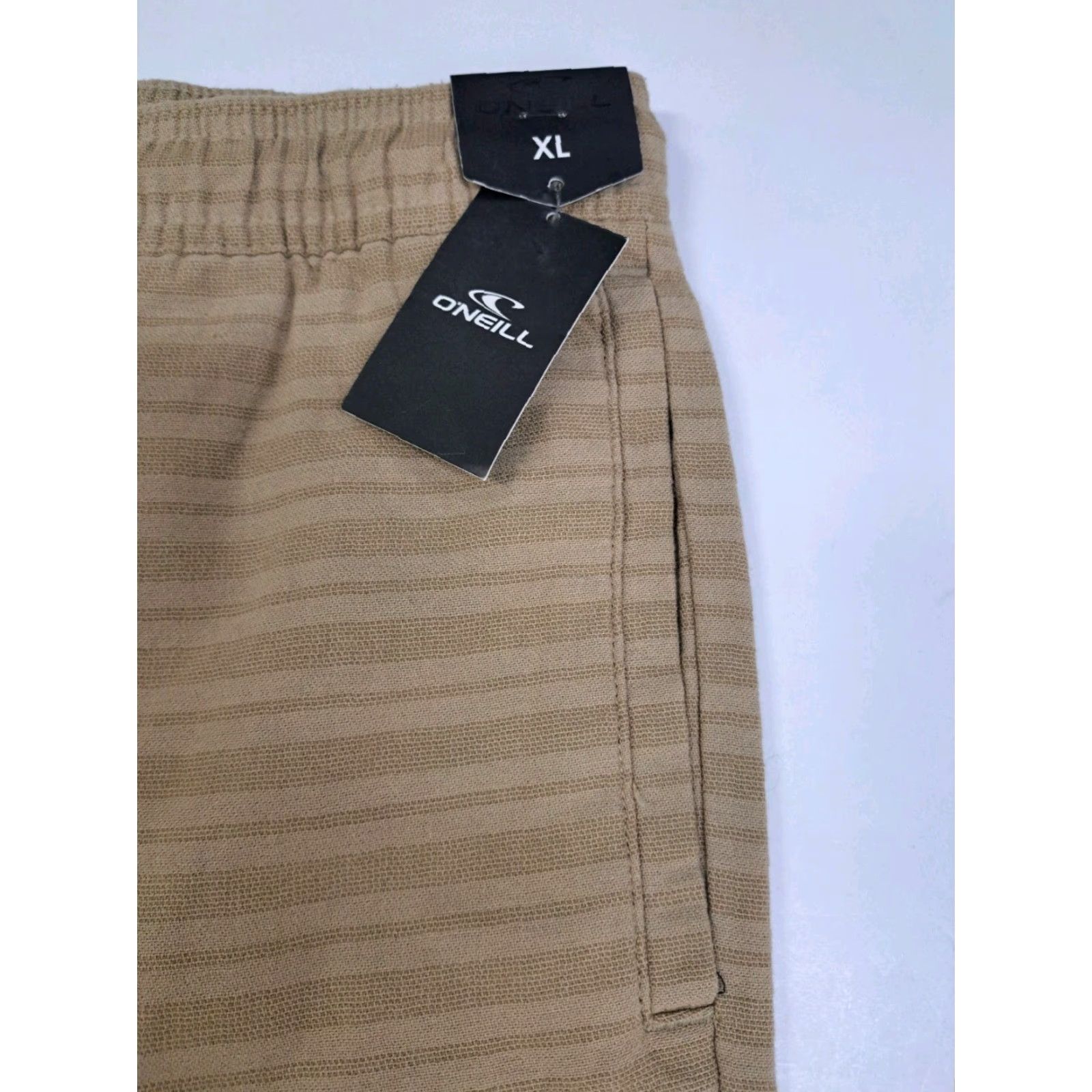 O'Neill NWT O'Neill Bermuda Shorts Striped Brown XL Men's Drawstring Pockets 7in Relaxed Beach Casual Pants Shorts Size US 36 / EU 52 - 5 Thumbnail
