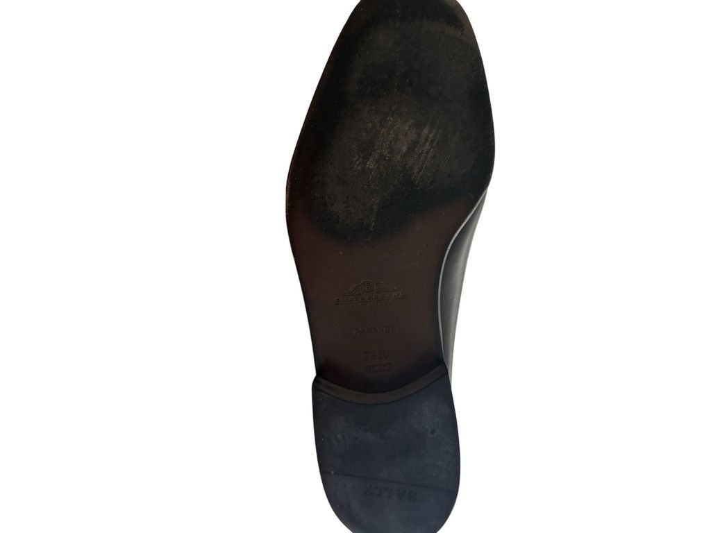 Bally Switzerland Men’s Black Leather Tassel Loafers Slip On Shoes w/ Dust Bag Vintage Men Bally Made in Switzerland Black Leather Wingtip  main image 3