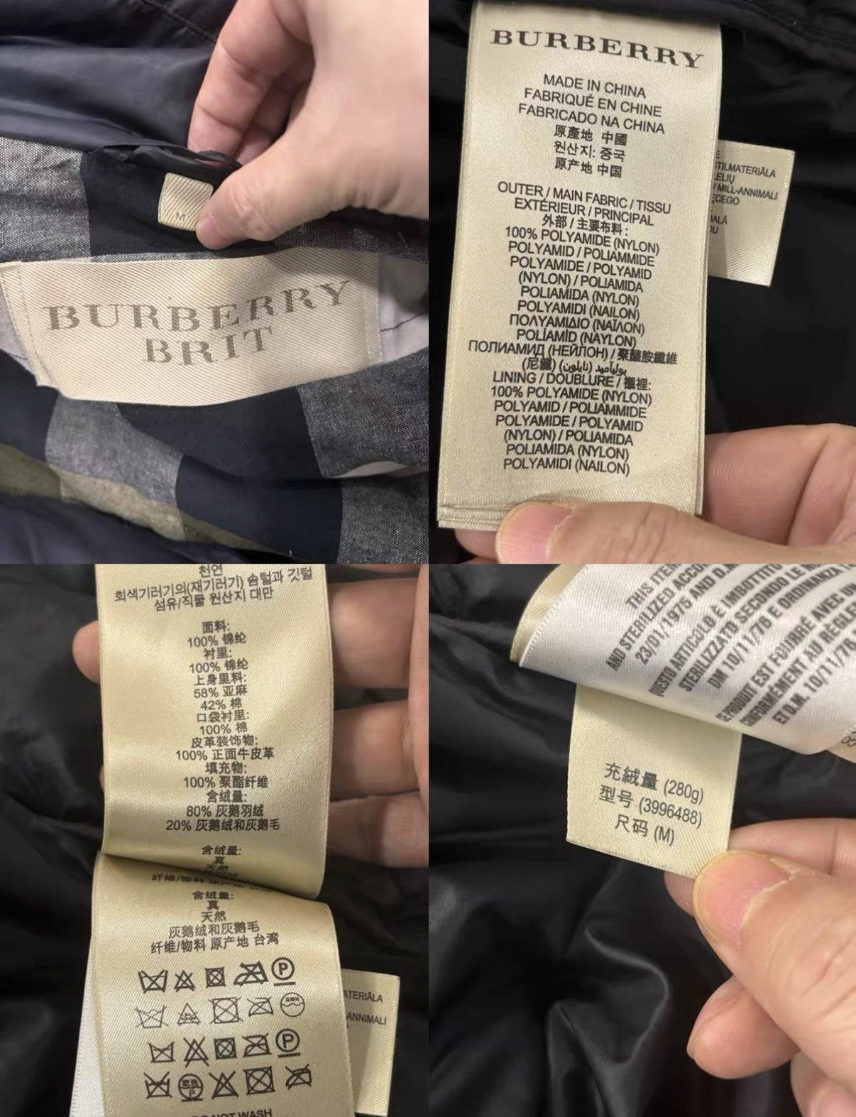 Burberry Burberry Down Jacket J2 Size US M / EU 48-50 / 2 - 6 Thumbnail