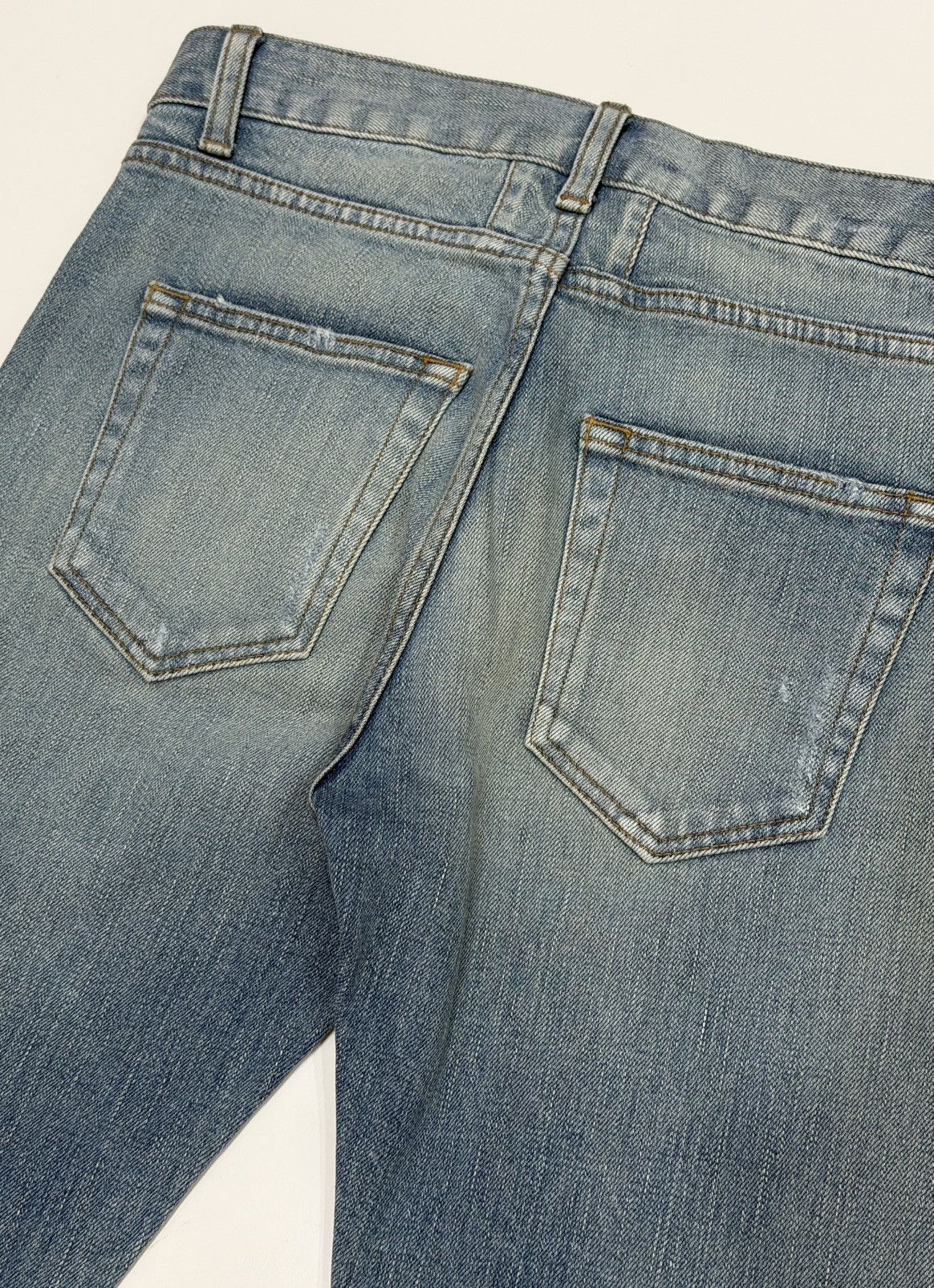 Saint Laurent Paris Hedi Slimane 2016 Crash Denim Jeans SAINT LAURENT Nettspend Size US 28 / EU 44 - 22 Thumbnail