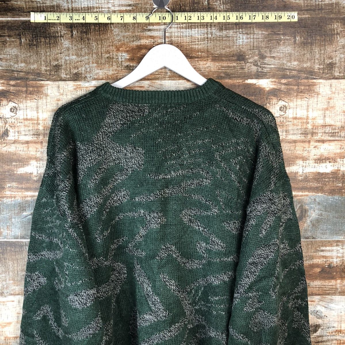 Homespun Knitwear Villa St made in japan vintage Green Knitwear #A2041 Size US XL / EU 56 / 4 - 13 Thumbnail