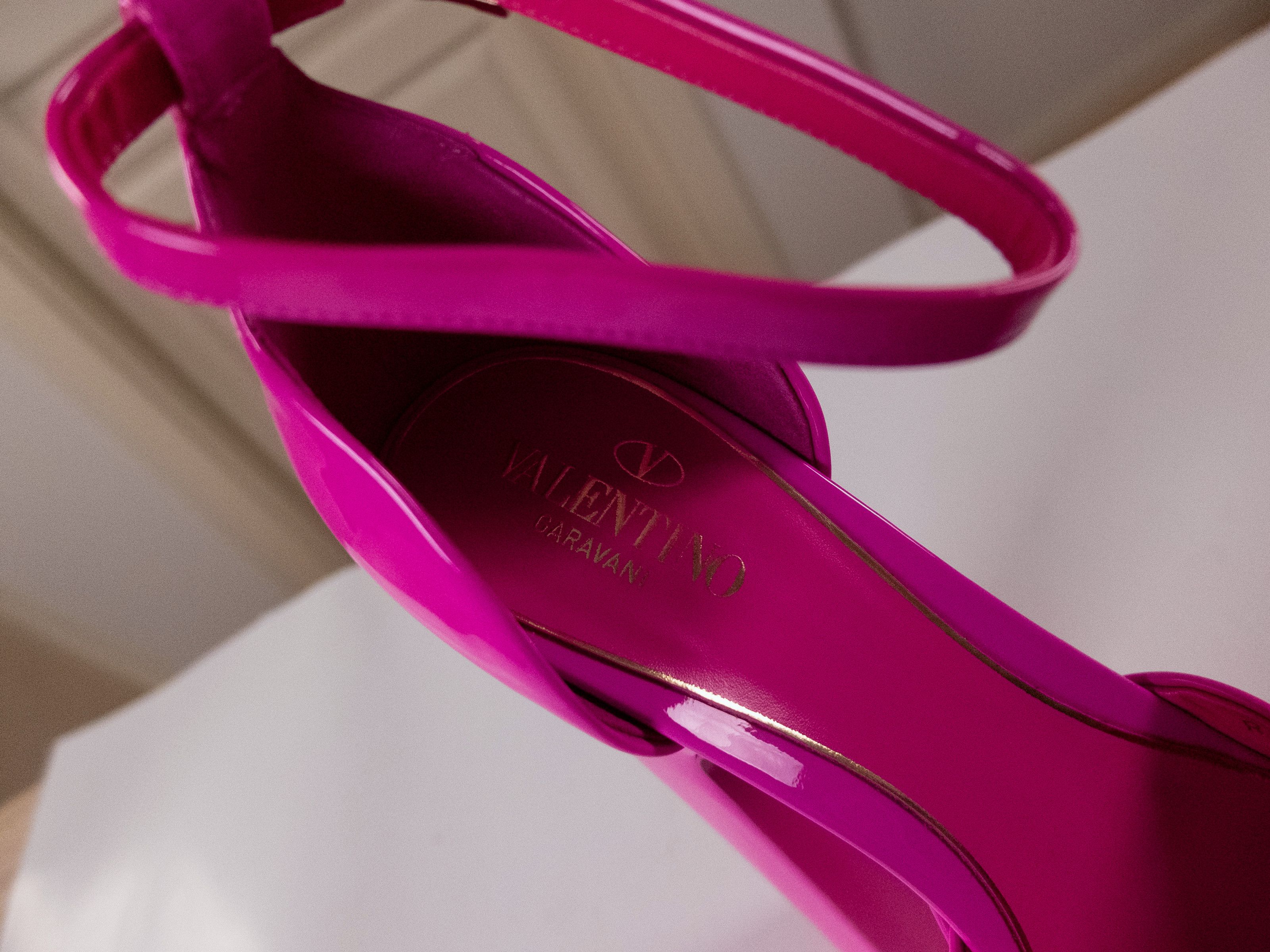 Valentino VALENTINO Discobox pink patent leather platform pumps 8 38 Size US 8 / IT 38 - 6 Thumbnail