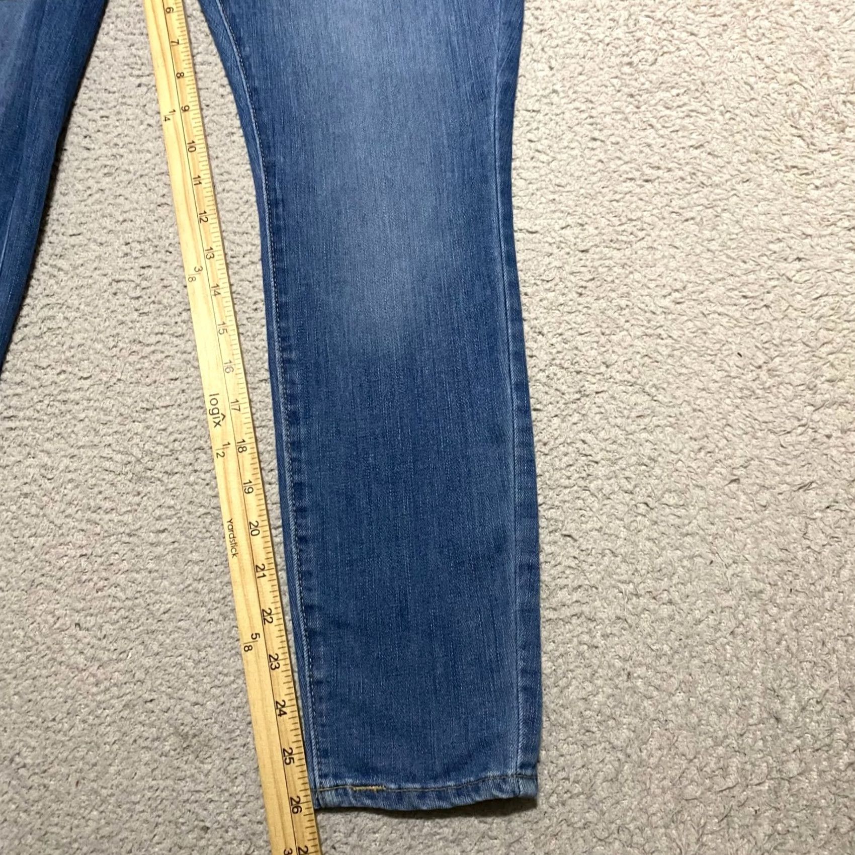 Levi's Levis Signature Jeans Womens Sz 12 Blue Denim Medium Wash Mid Rise Skinny Leg Size 30" / US 8 / IT 44 - 7 Thumbnail