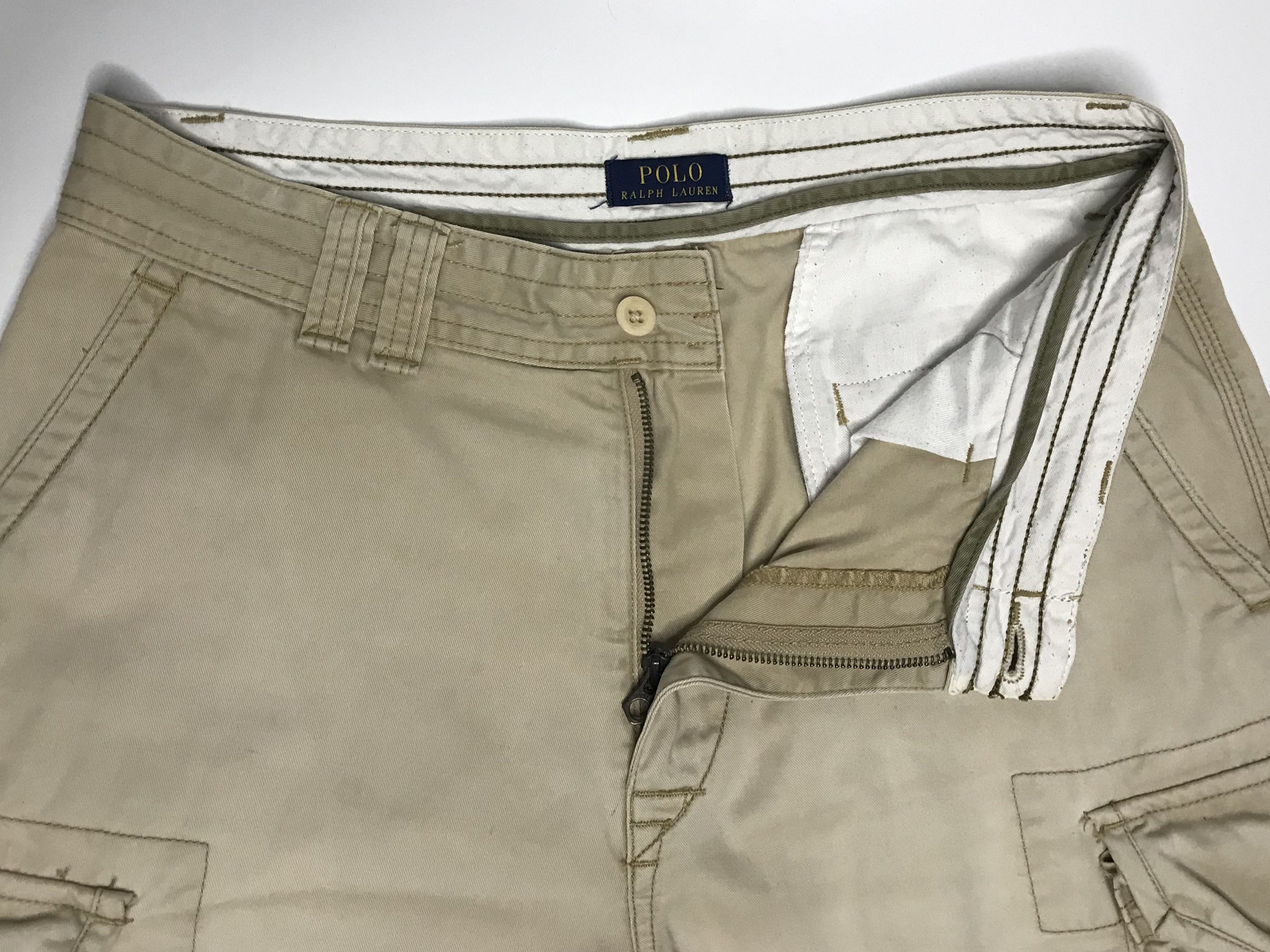 Polo Ralph Lauren Polo Ralph Lauren Cargo Shorts Mens Sz 33 Beige Size US 33 - 8 Thumbnail
