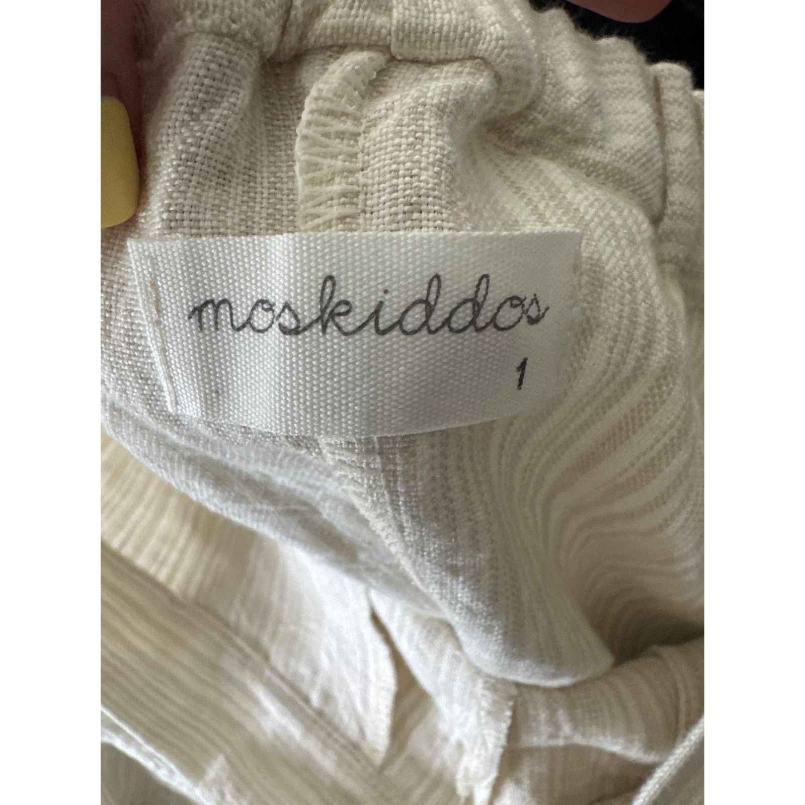 Other MOSKIDDOS 100% Linen Pull On Front Pleated Relaxed Fit Pants Size 30" / US 8 / IT 44 - 7 Thumbnail