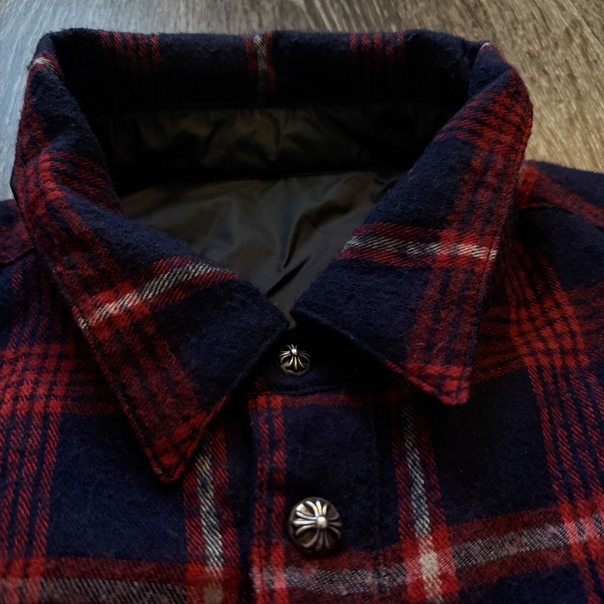 Chrome Hearts Chrome Hearts Patch Flannel Reversible RARE 1/1 Patch Hoodie Size US L / EU 52-54 / 3 - 7 Thumbnail