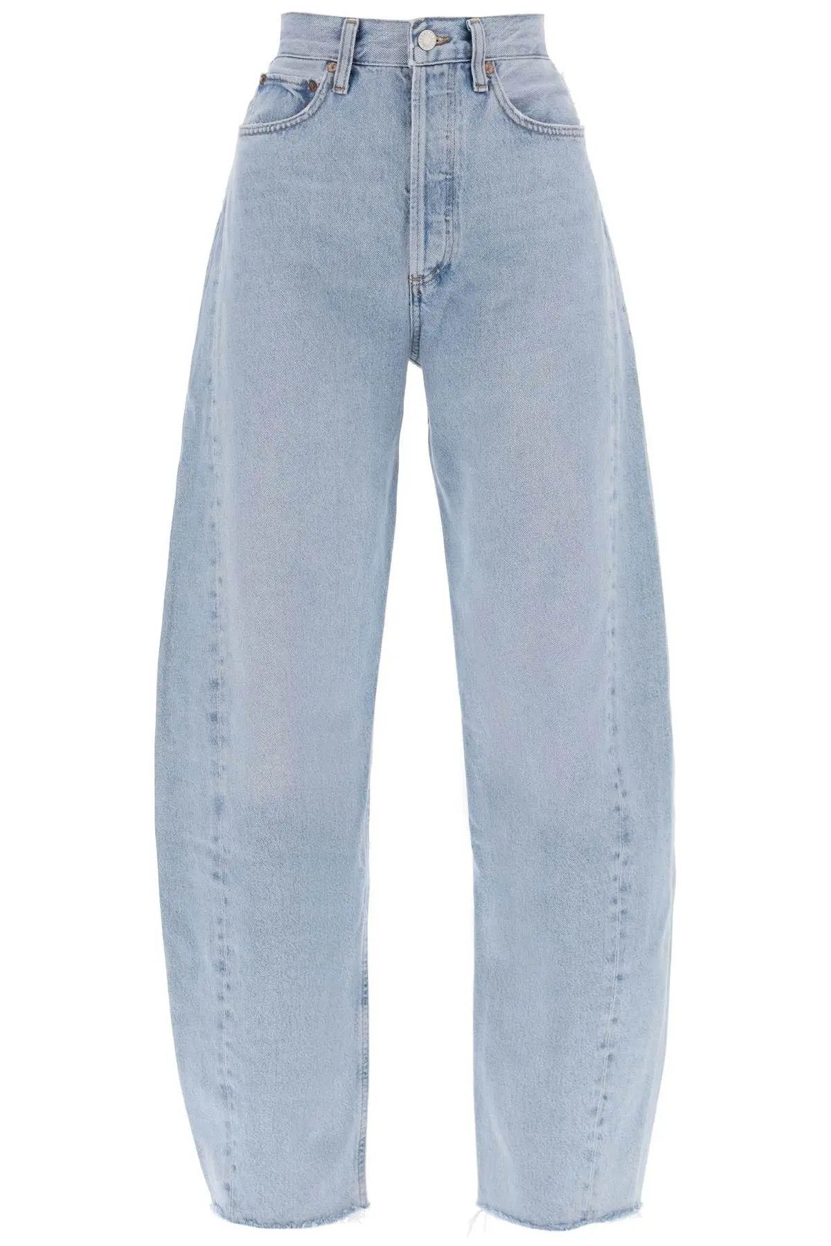 image of Agolde O1S22I1N1123 Luna Curved Leg Jeans In Light Blue, Women's (Size 26)