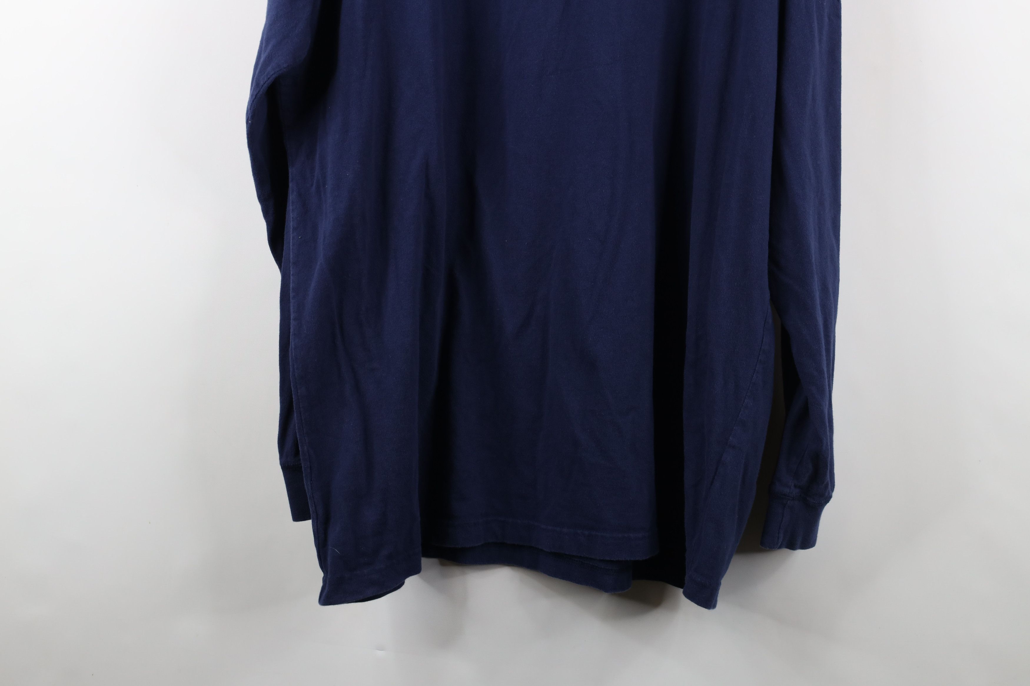 Vintage Vintage 90s Streetwear Blank Long Sleeve Henley T-Shirt Size US XL / EU 56 / 4 - 14 Thumbnail