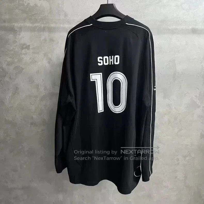 Balenciaga Balenciaga Black Letter Print Long Sleeve Tee. Size US XXL / EU 58 / 5 - 4 Thumbnail
