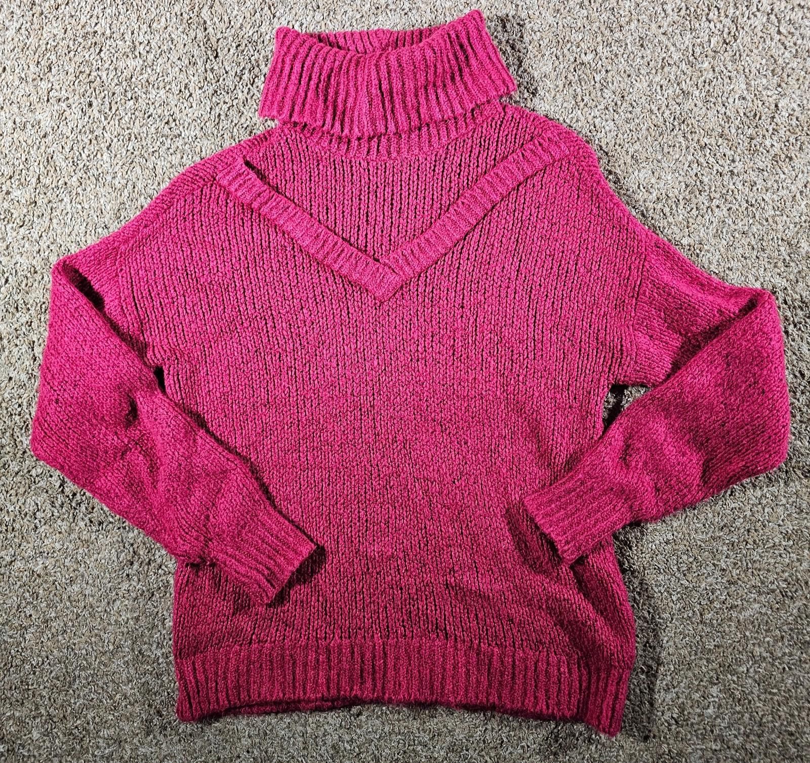 Nine West Nine West Pink Cable Knit Cowlneck Sweater Small Size S / US 4 / IT 40 - 1 Thumbnail