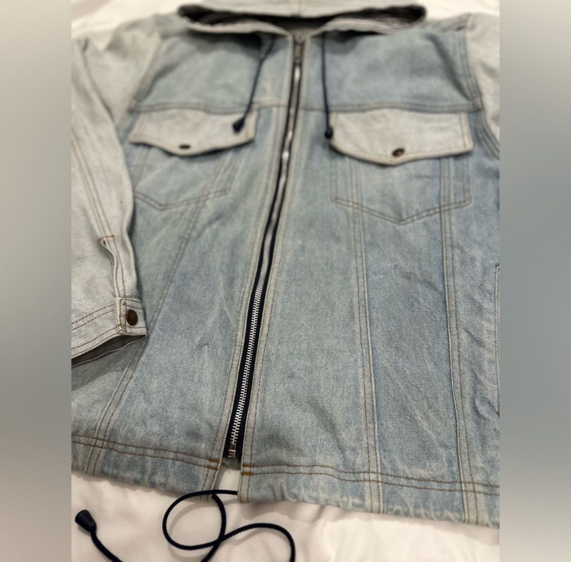 Fiorucci Vintage Jeans Denim Jacket with Hood Size US M / EU 48-50 / 2 - 12 Thumbnail