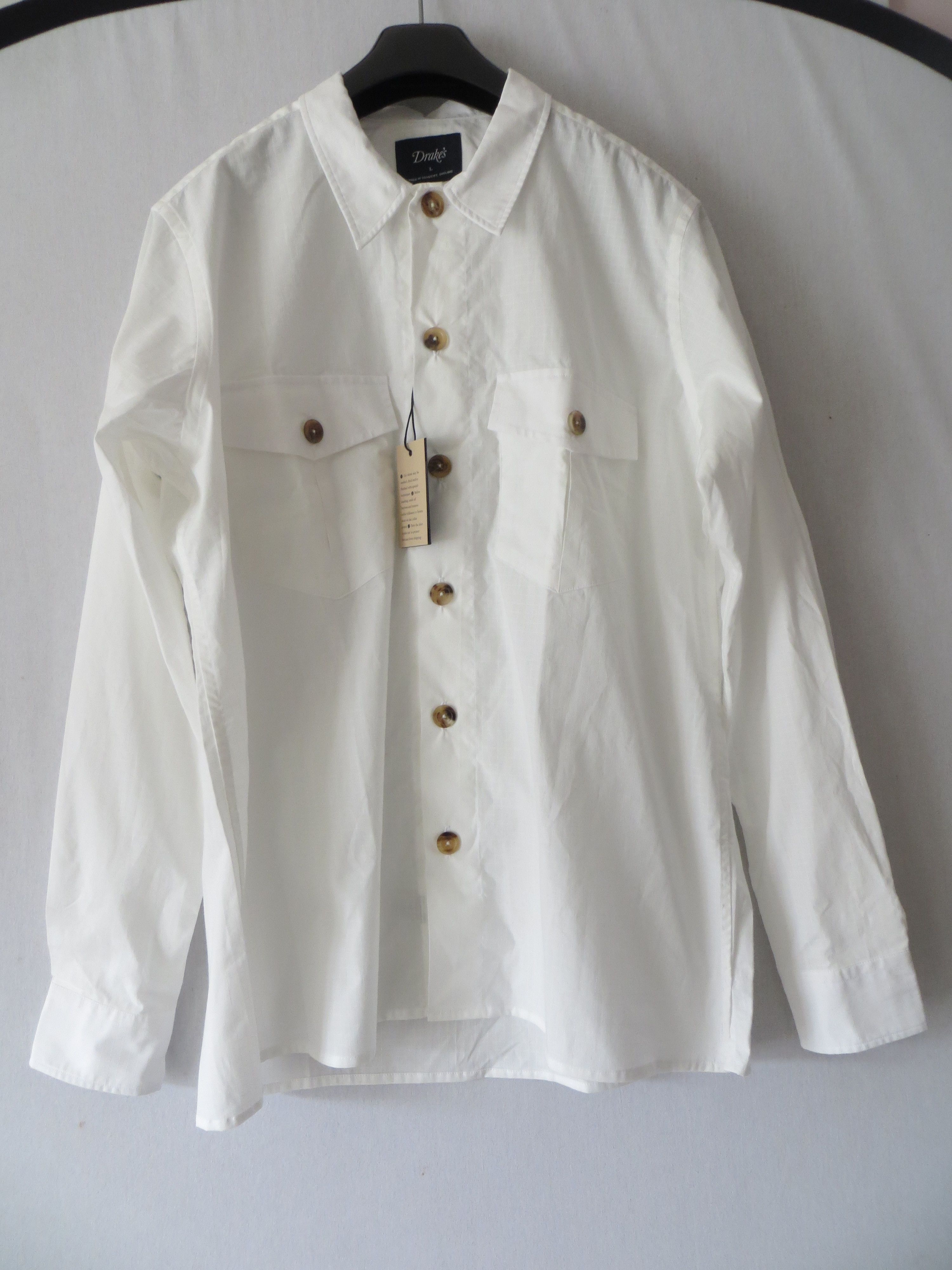 Drake's RIPSTOP OVER SHIRT SIZE L Size US L / EU 52-54 / 3 - 4 Thumbnail