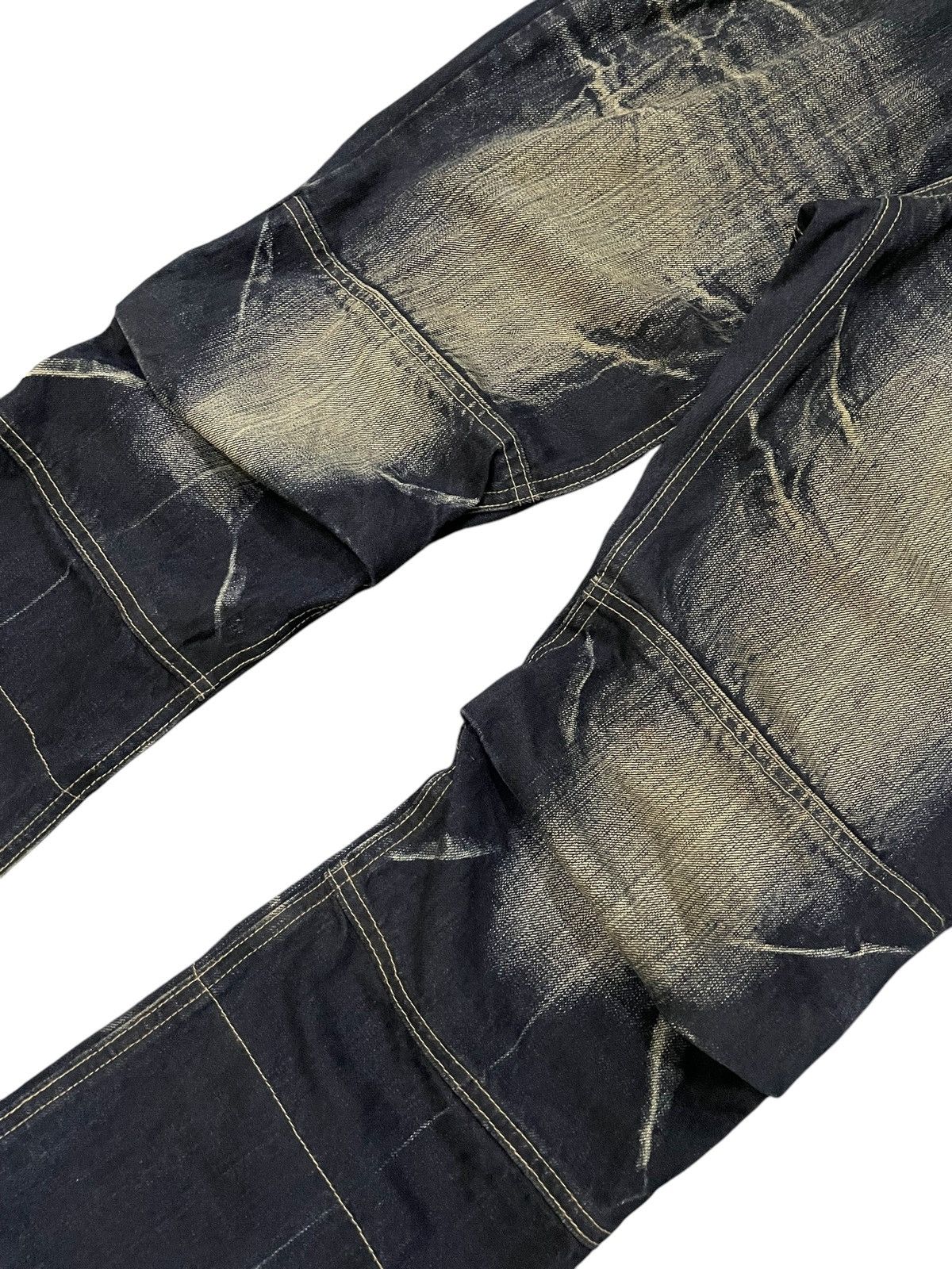 PPFM PPFM Booze & Pills & Powders Double Waist Mud Wash Jeans Size US 32 / EU 48 - 6 Thumbnail