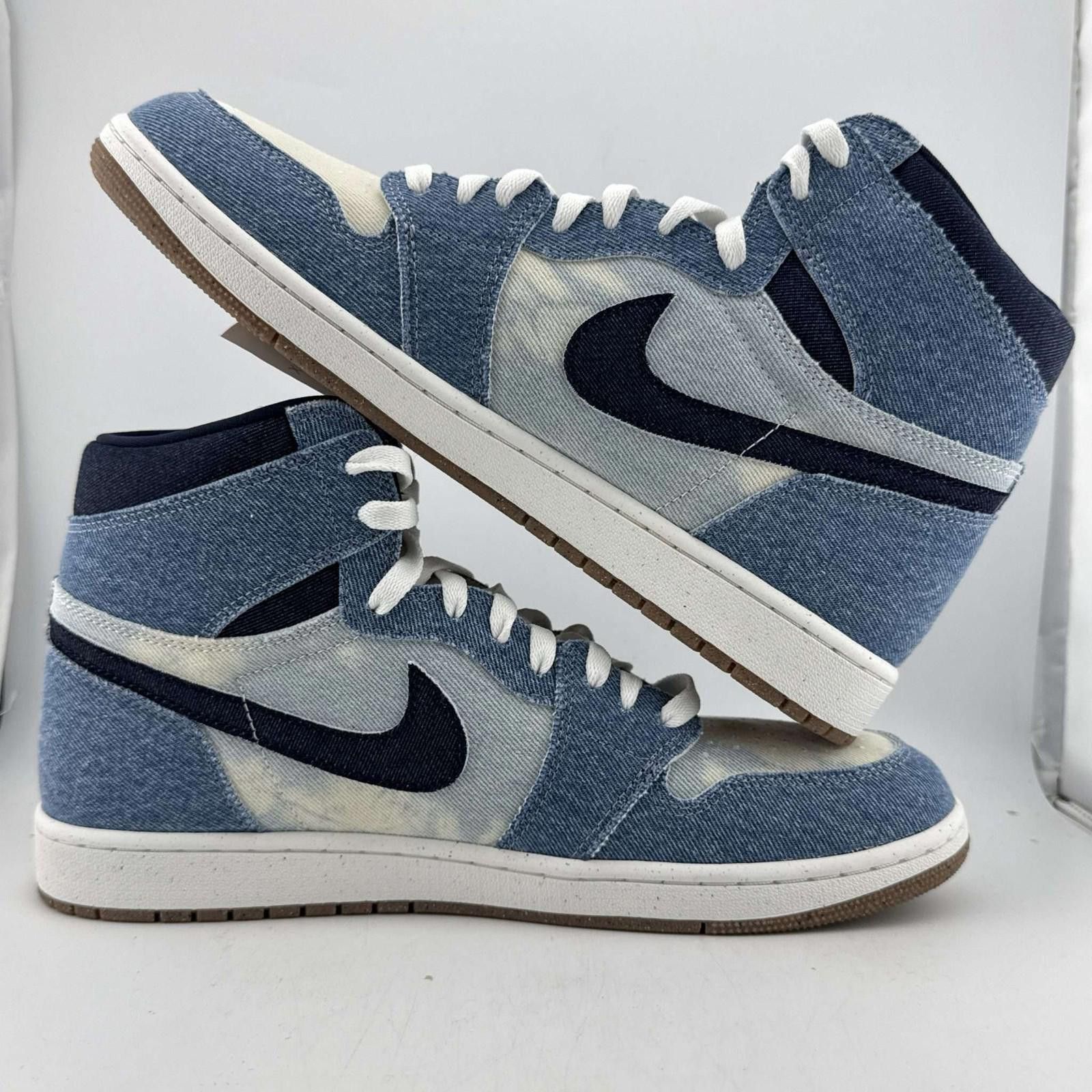 Nike Air Jordan 1 Retro High Denim US 12 Used with Box FQ2... Size US 12 / EU 45 - 7 Thumbnail