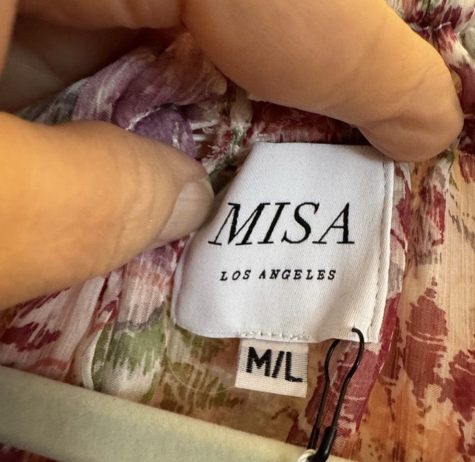 MISA Los Angeles NWT Misa Los Angeles Angelina Chiffon Maxi Dress Rainbow Size M / US 6-8 / IT 42-44 - 6 Thumbnail