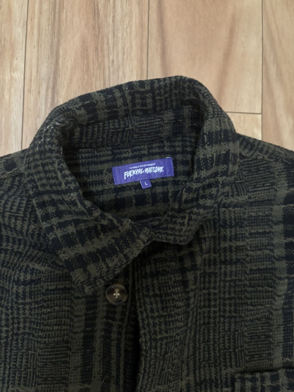 Fucking Awesome FA Entertainment Heavy Flannel Overshirt Size US L / EU 52-54 / 3 - 3 Thumbnail