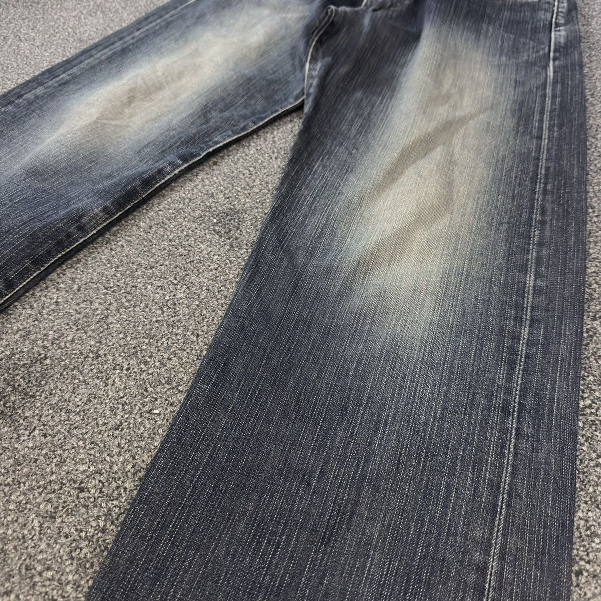 Edwin 🇯🇵 Vintage 90s Japanese Edwin 503 Rusty Destroyed Denim Size US 31 - 5 Thumbnail