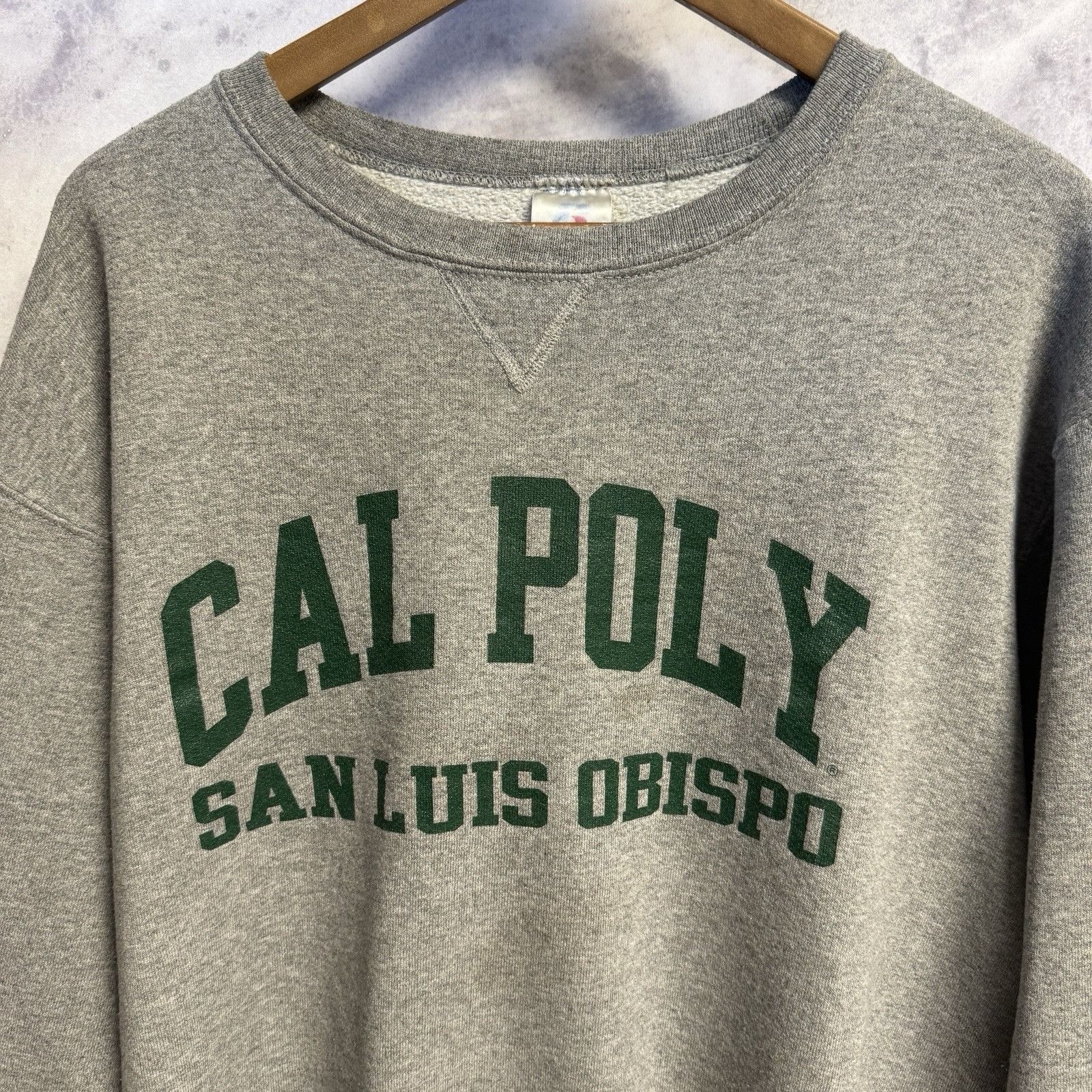 Russell Athletic Vintage Cal Poly San Luis Obispo Sweatshirt Mens Large Gray Size US L / EU 52-54 / 3 - 1 Thumbnail