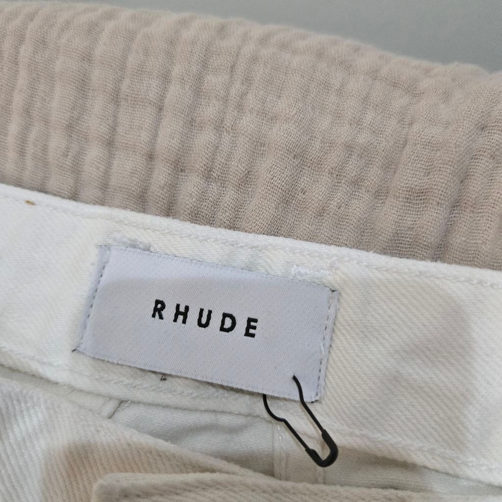 Rhude Rhude White Distressed Denim Size 29 NWOT Size US 29 - 2 Thumbnail