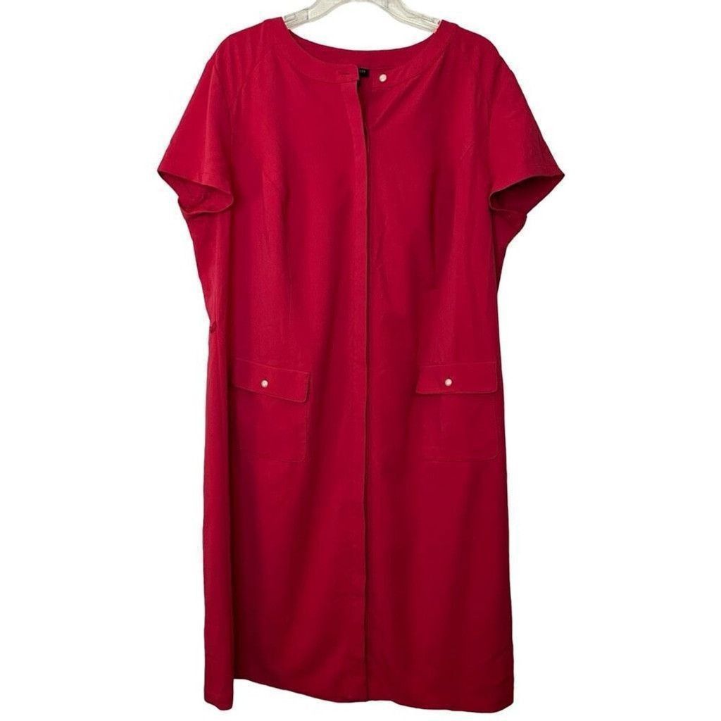 Talbots Talbots Woman Pink Shirt Dress Sz 18W Size XXL / US 16-18 / IT 52-54 - 2 Thumbnail