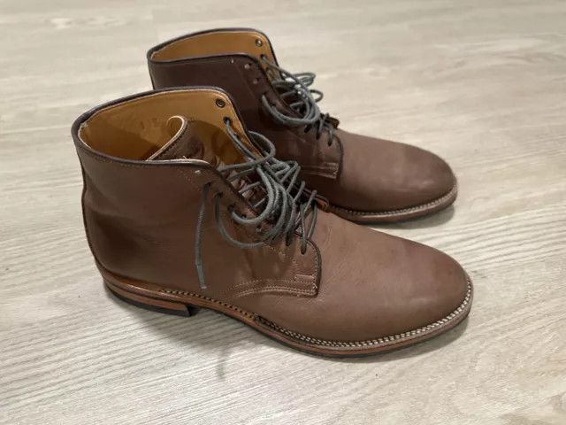 Viberg Derby Boots - Brown Glace Deer - 2020 Last Size US 7.5 / EU 40-41 - 1 Thumbnail