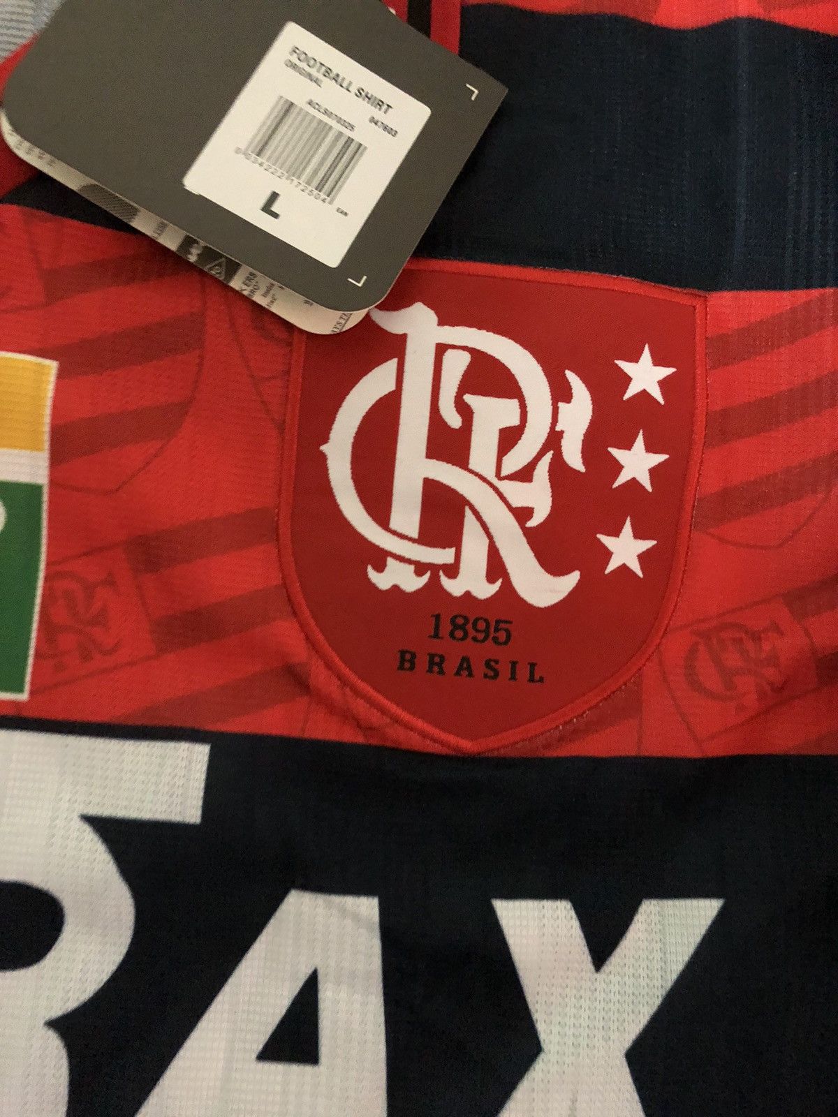 Umbro × Vintage New flamengo soccer jersey 1995 retro large Size US L / EU 52-54 / 3 - 4 Thumbnail