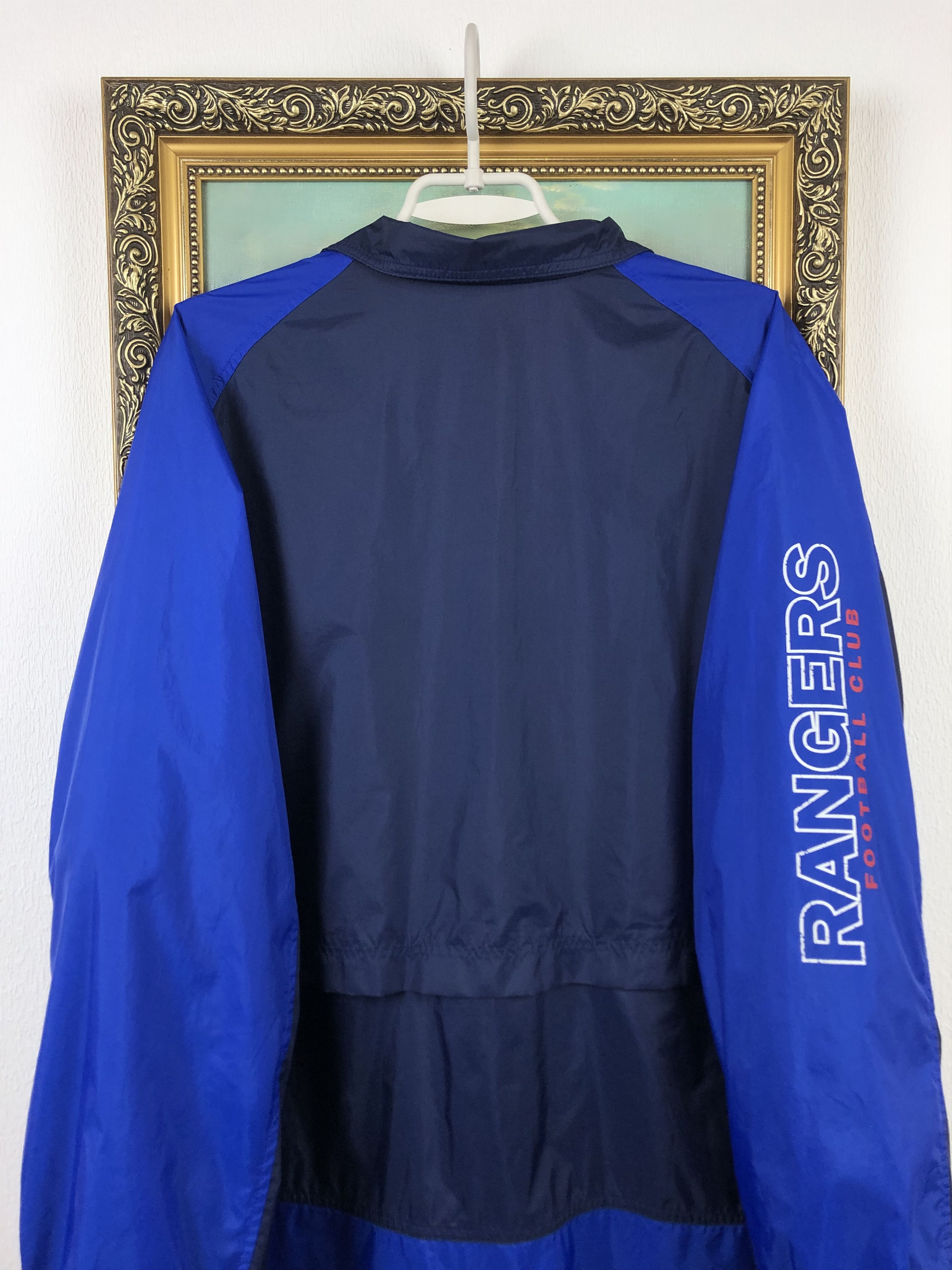 Nike Vintage Nike Glasgow Rangers Wind Football Jacket Soccer Size US XL / EU 56 / 4 - 15 Thumbnail
